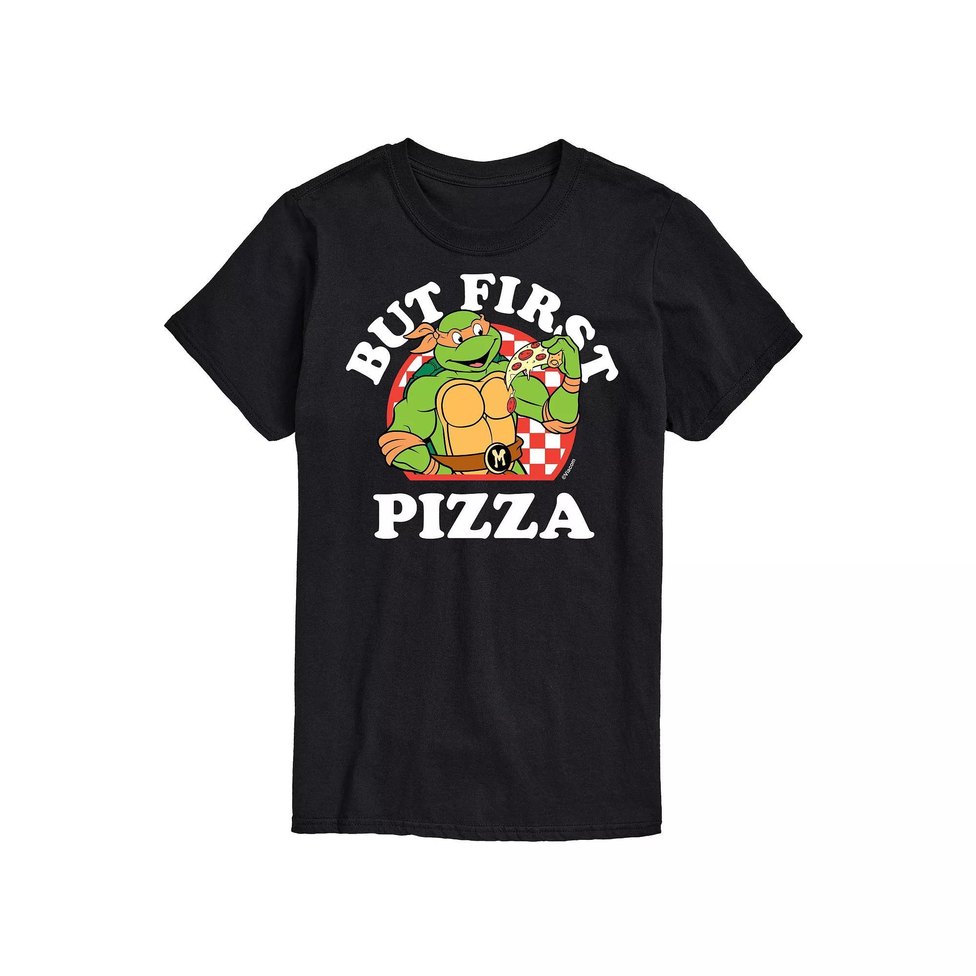 Big & Tall TMNT First Pizza Graphic Tee, Mens Product Image