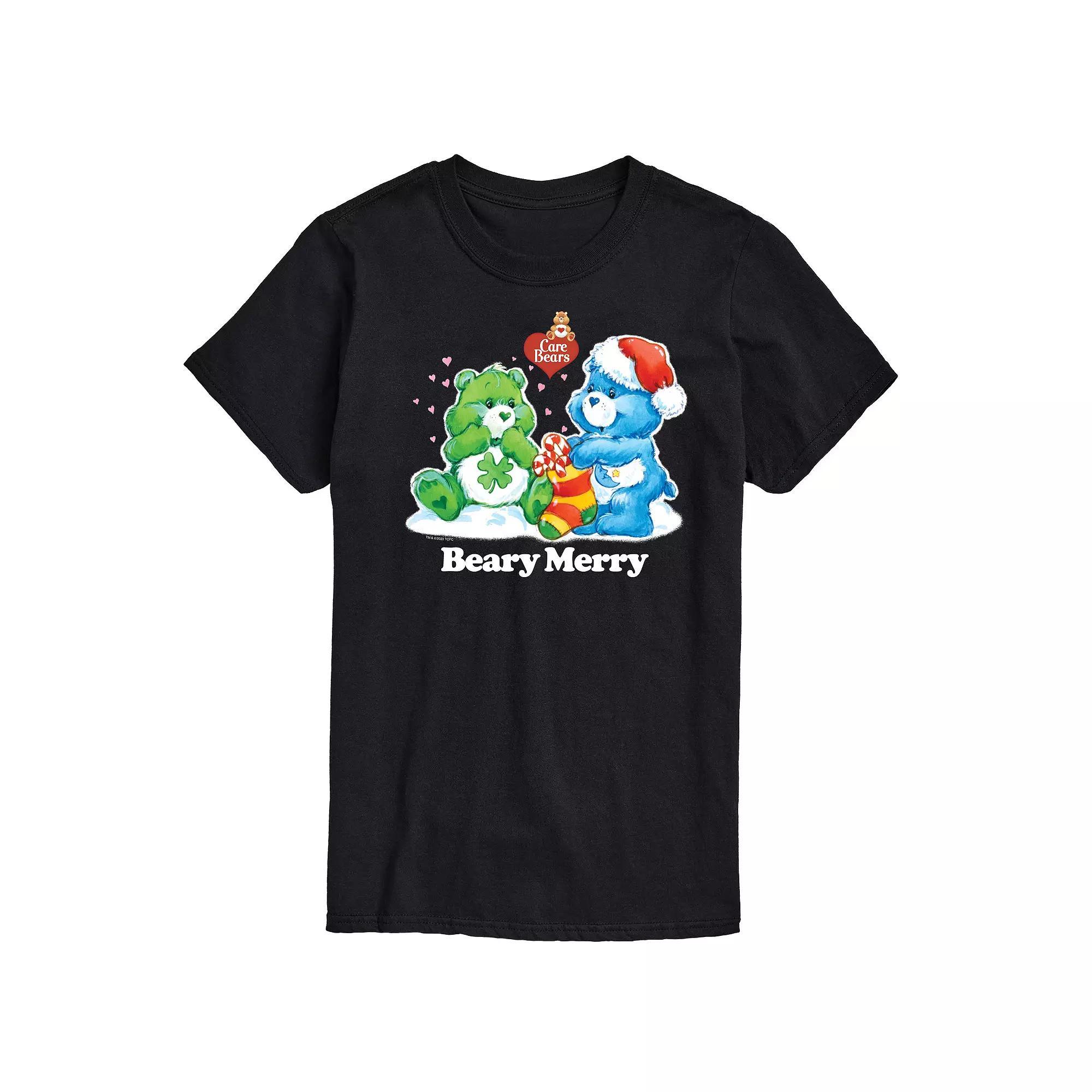 Big & Tall Care Bears Beary Merry Graphic Tee, Mens Product Image