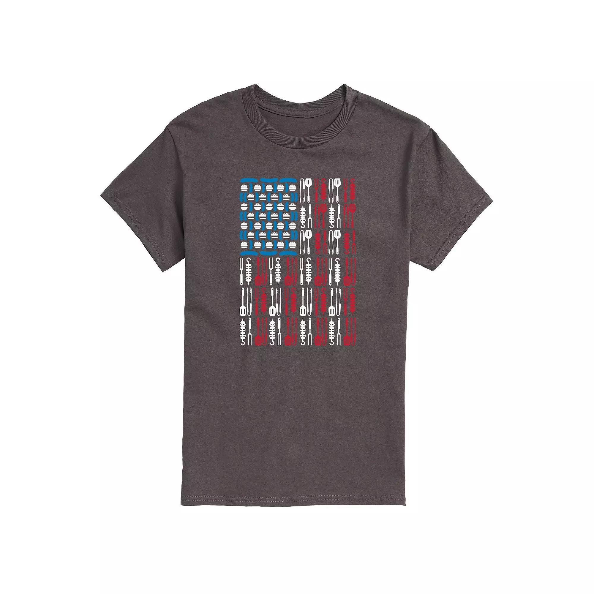Mens Grill Tools USA Flag Tee Product Image