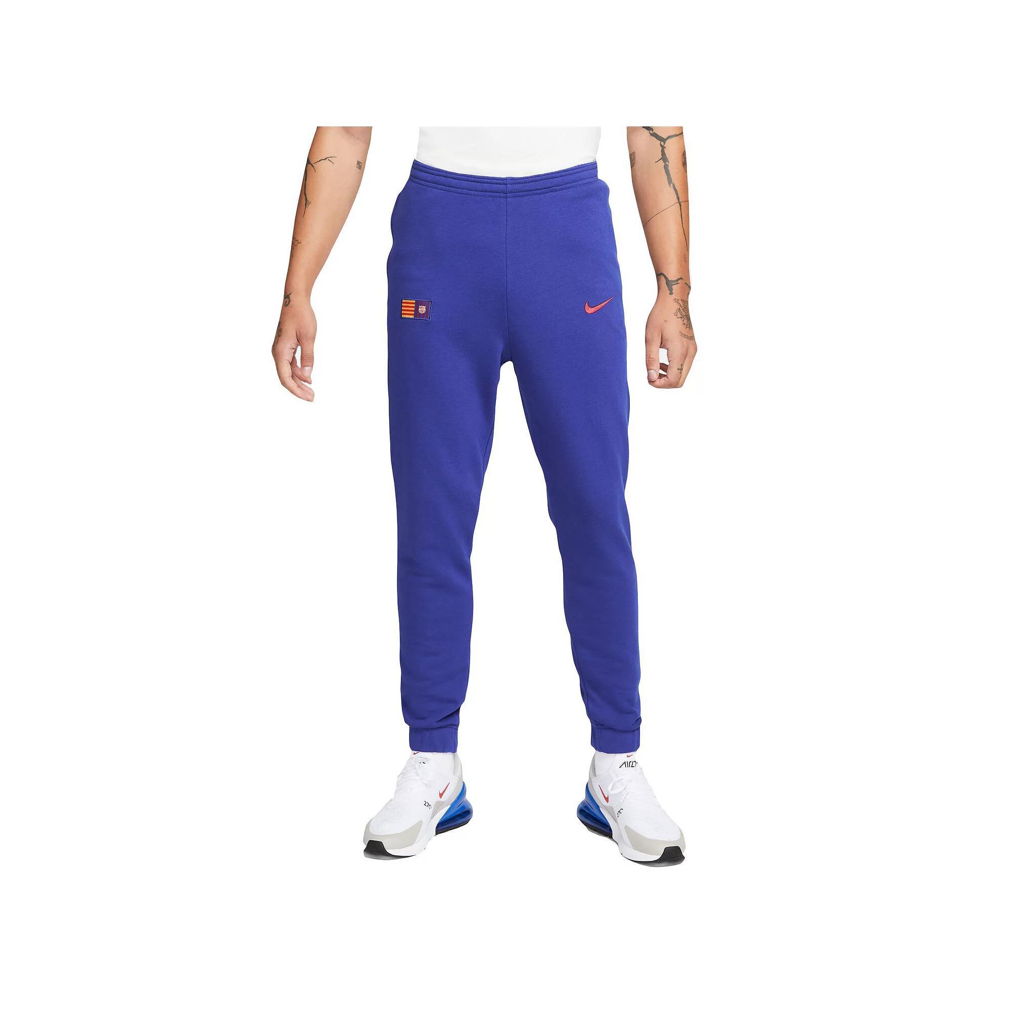 Men's Nike Blue Barcelona GFA Fleece Pants, Size: Small, Bar Blue Product Image