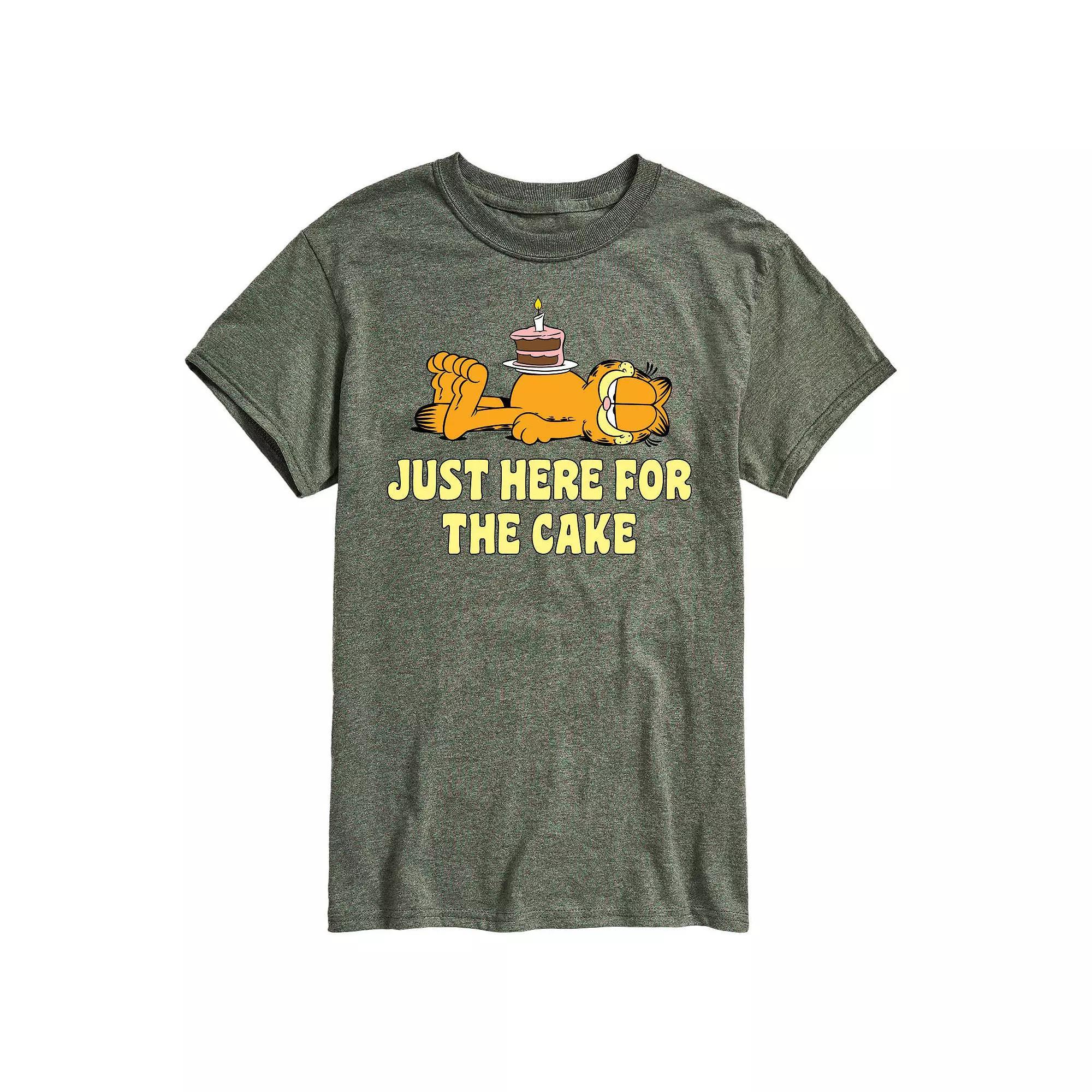 Big & Tall Garfield Here For Cake Graphic Tee, Mens Product Image