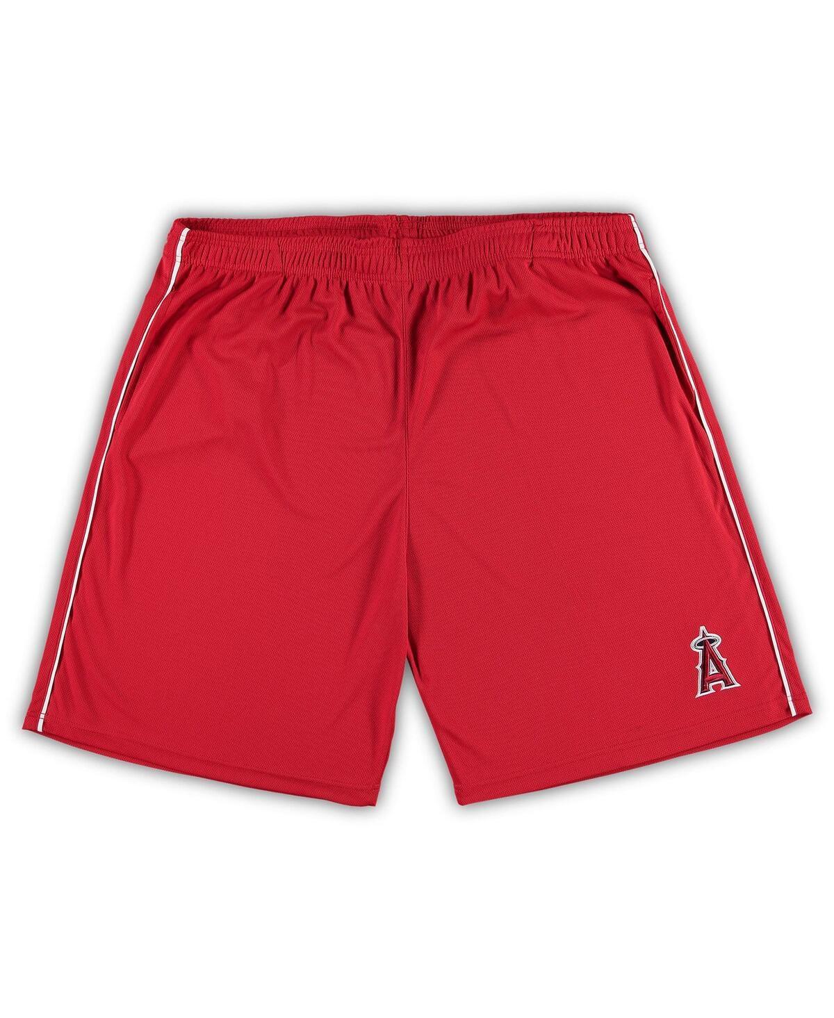 Men's Red Los Angeles Angels Big & Tall Mesh Shorts, Size: 3XLT Product Image