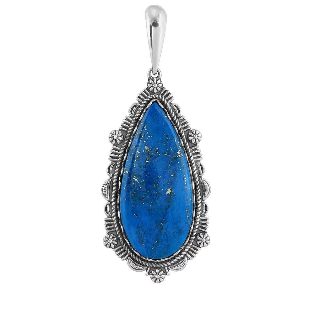 Southwest Spirit® Sterling Silver and Denim Lapis Pear Pendant, Women's, Blue Lapis Product Image