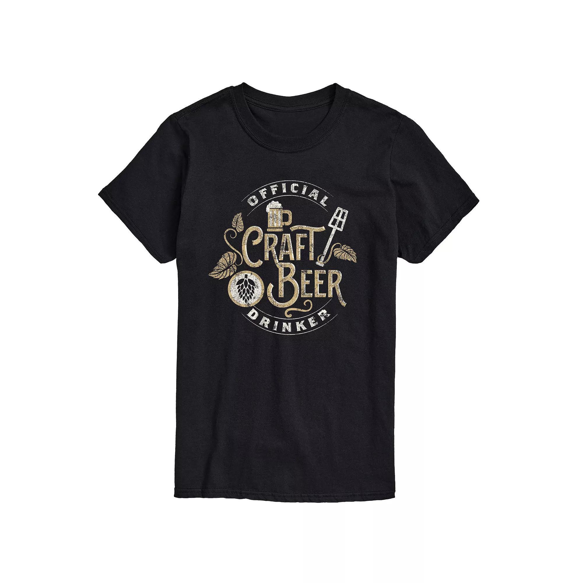 Big & Tall Official Craft Beer Tee, Men's, Size: 4XB, Black Product Image
