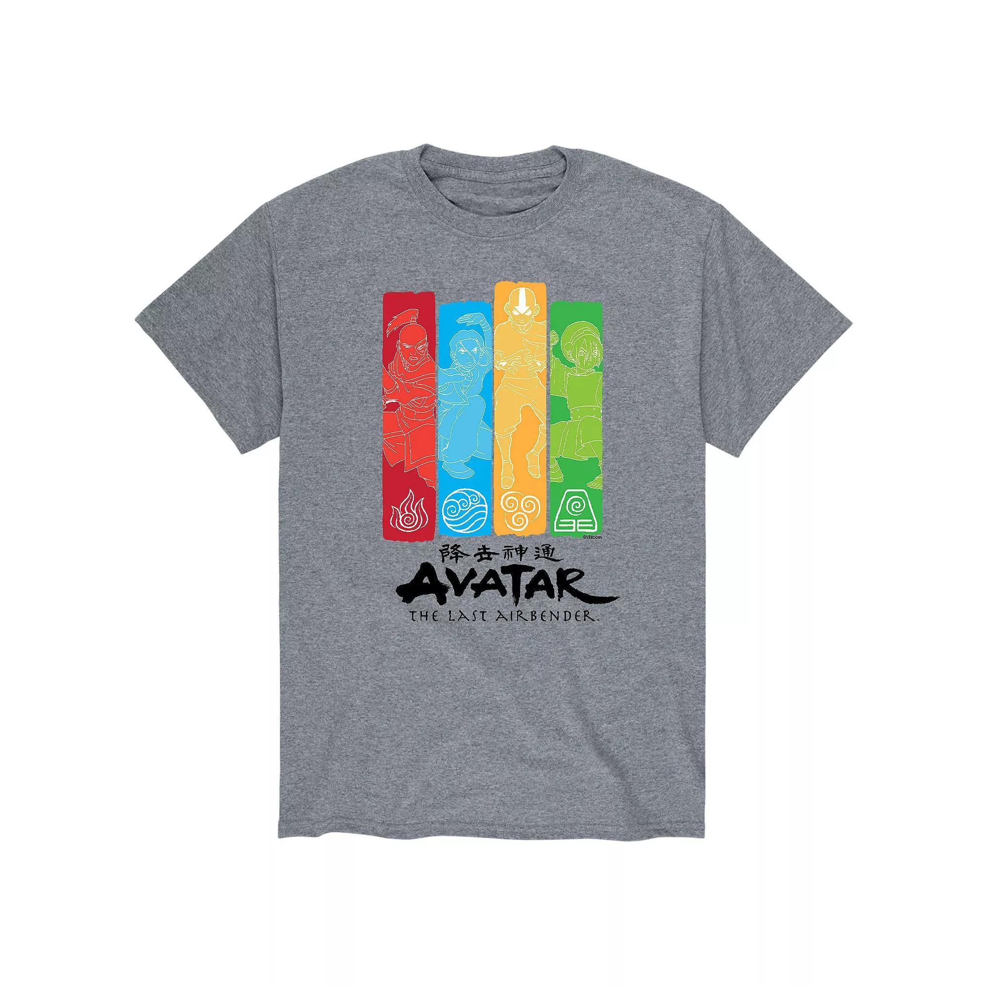 Big & Tall Avatar The Last Airbender Four Nations Graphic Tee, Mens Product Image