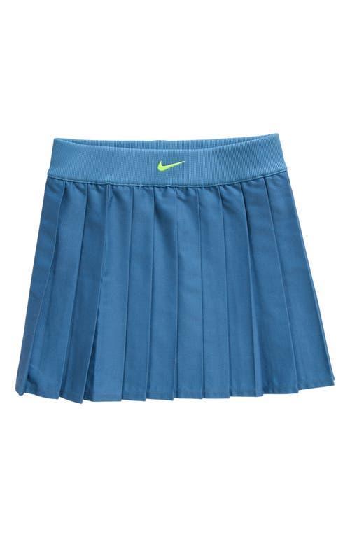Nike Kids' Sportswear Pleated Skirt in Aegean Storm/Volt at Nordstrom, Size Xl Product Image