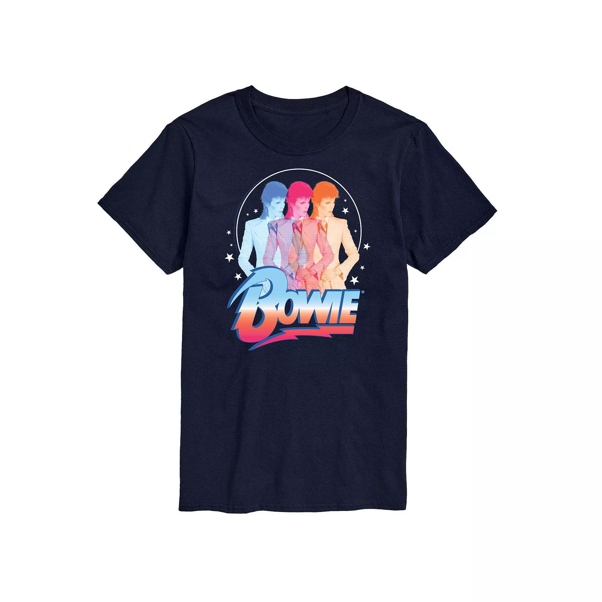 Big & Tall David Bowie Graphic Tee, Mens Blue Product Image