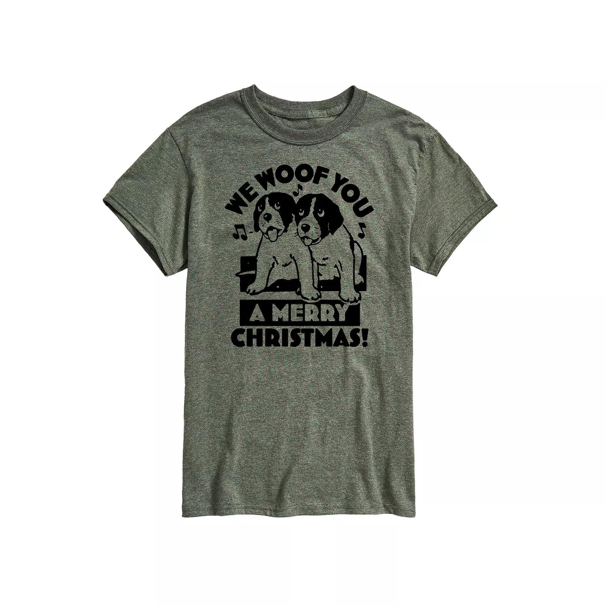 Big & Tall We Woof You Merry Christmas Graphic Tee, Mens Product Image