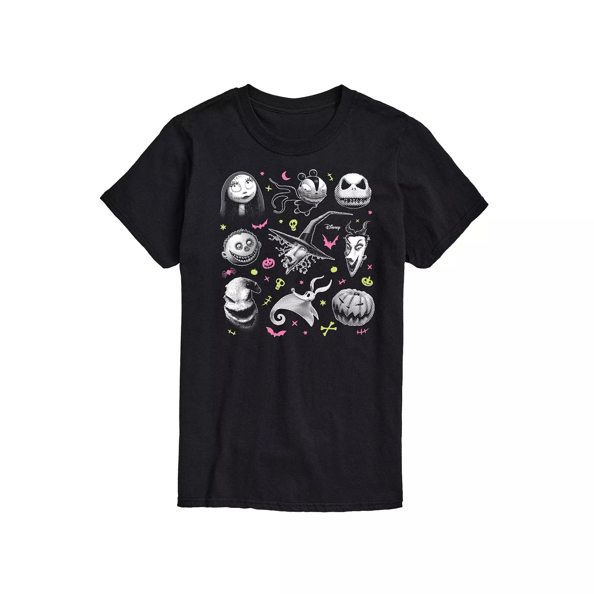 Disneys The Nightmare Before Christmas Mens Grid Graphic Tee Product Image