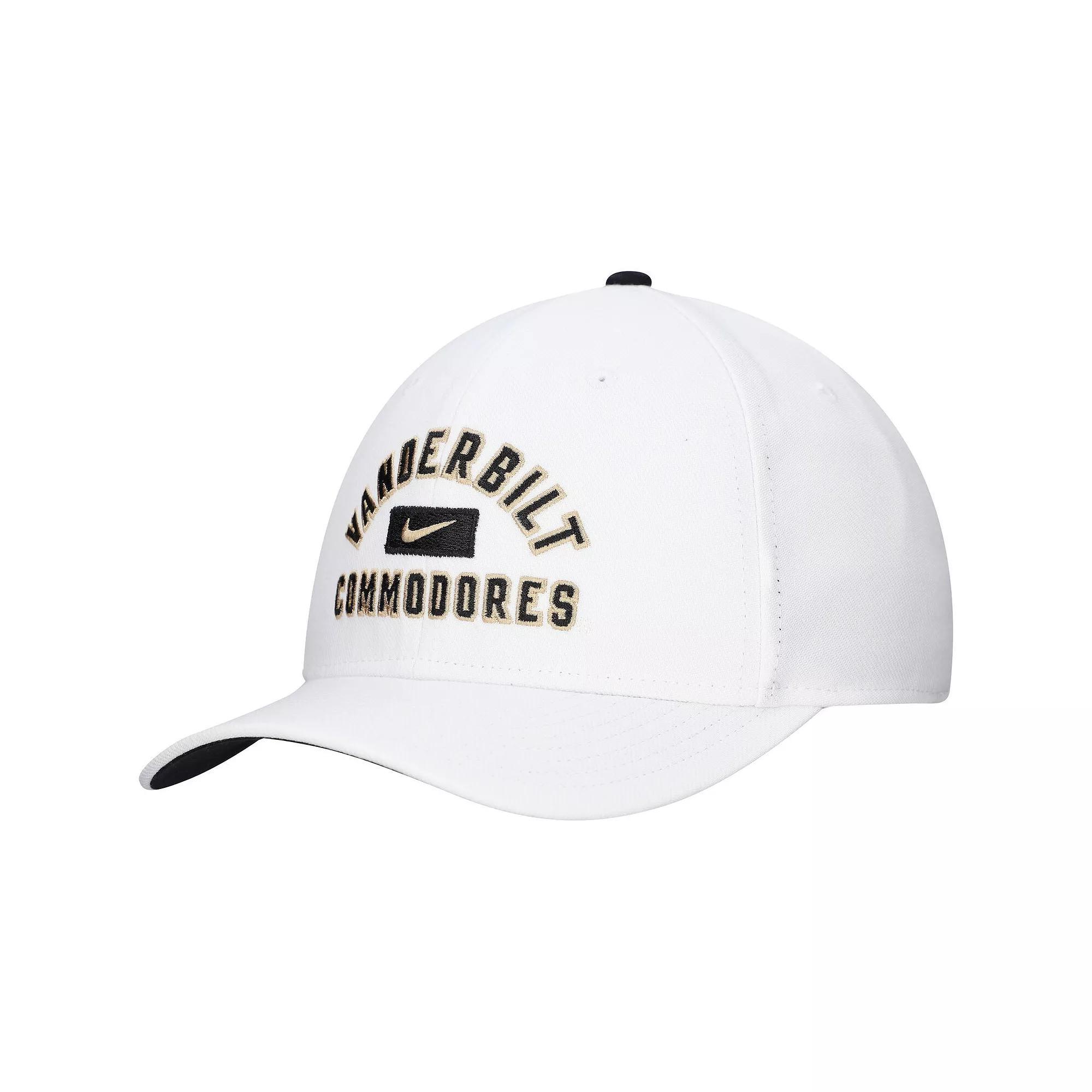 Men's Nike White Vanderbilt Commodores Rise Flex Hat, Size: Medium/Large Product Image