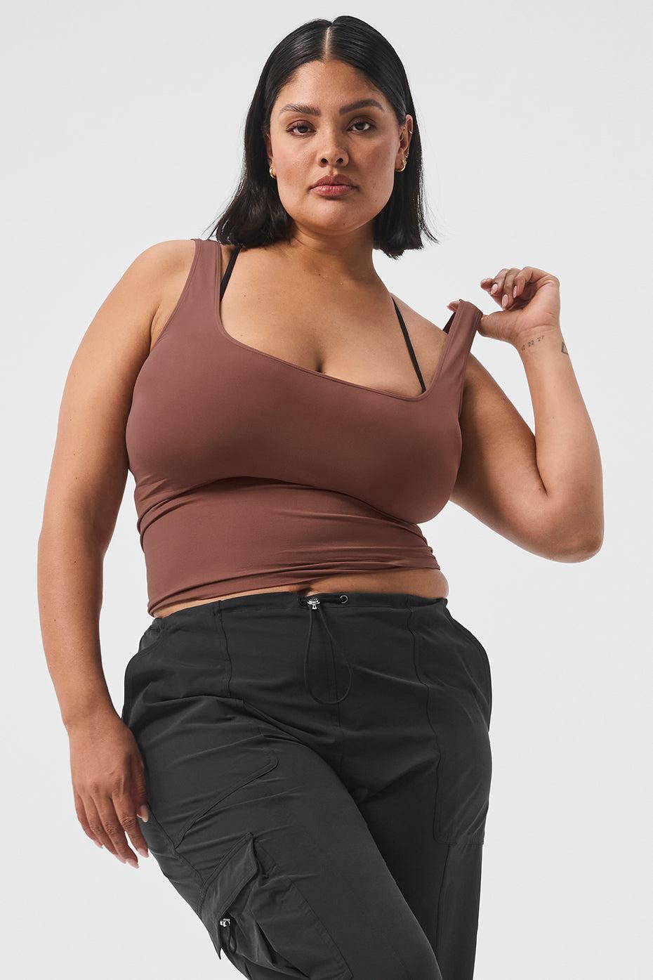 Sheer Glow Tank - Chestnut Product Image