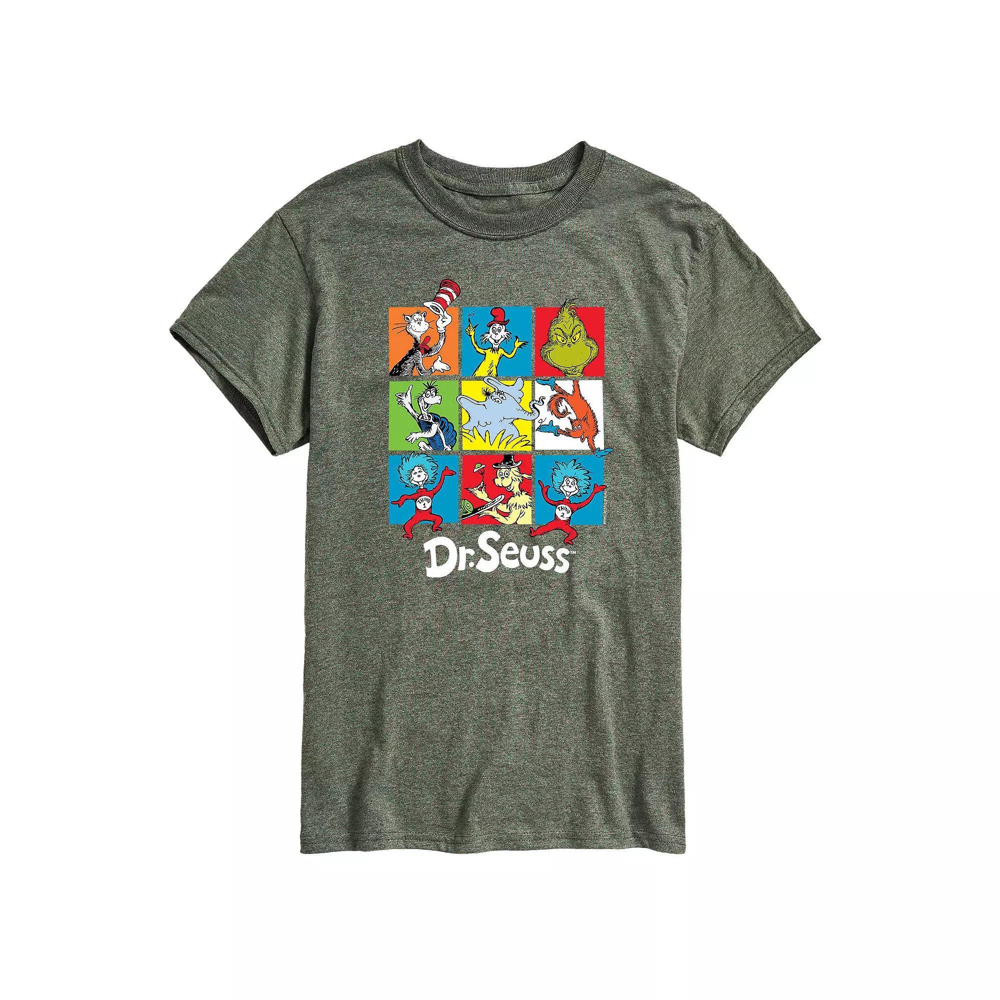 Big & Tall Dr Seuss Grid Tee, Mens Product Image
