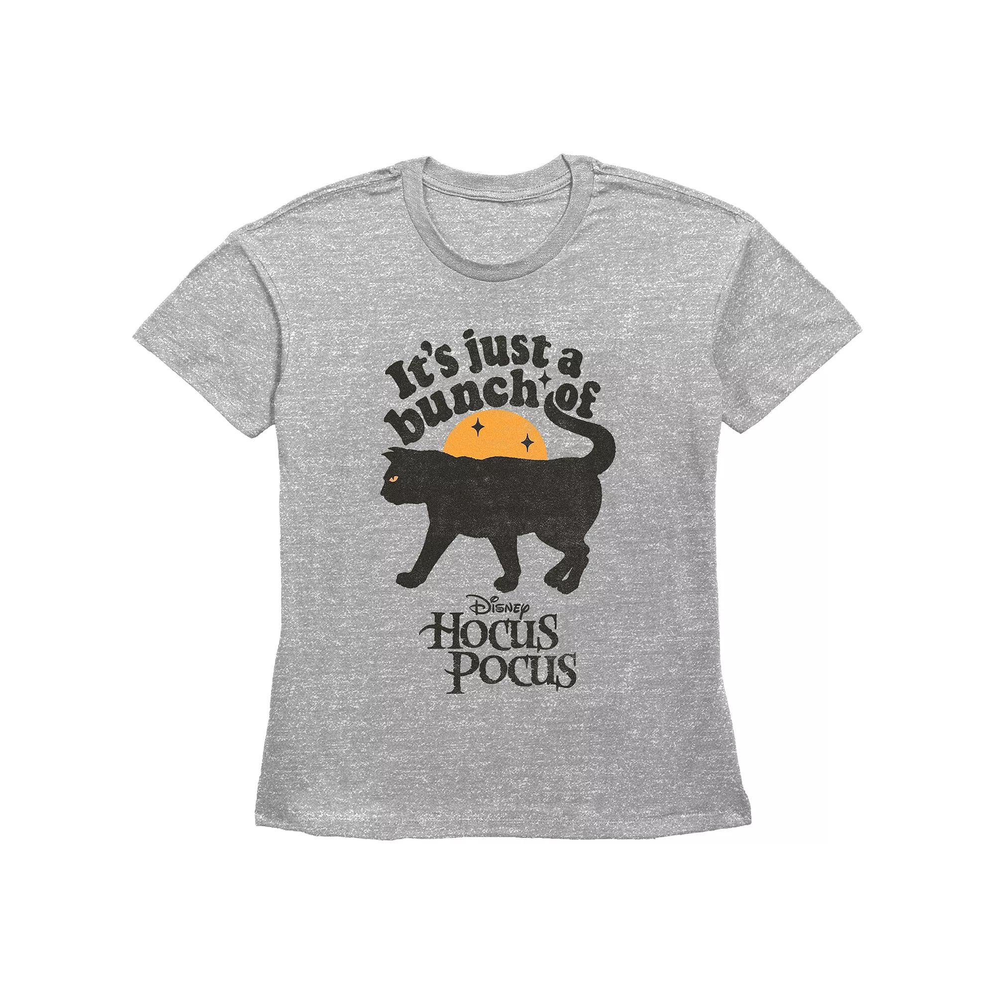 Disney's Hocus Pocus Juniors' It's Just A Bunch Of Thackery Binx Graphic Tee, Women's, Size: Large, Grey Gray Product Image