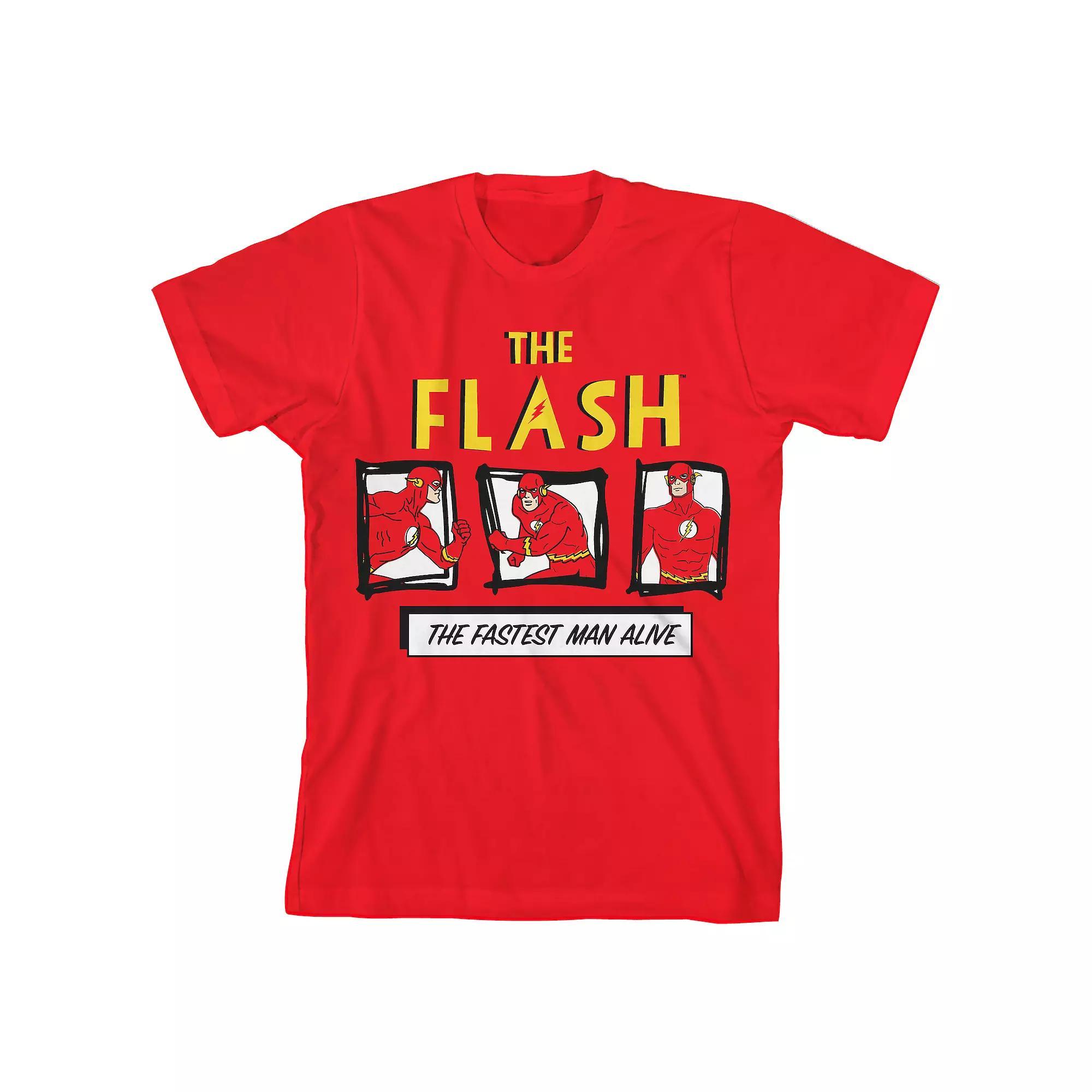 Boys 8-20 Flash The Fastest Man Alive Graphic Tee, Boy's, Size: Large, Red Product Image