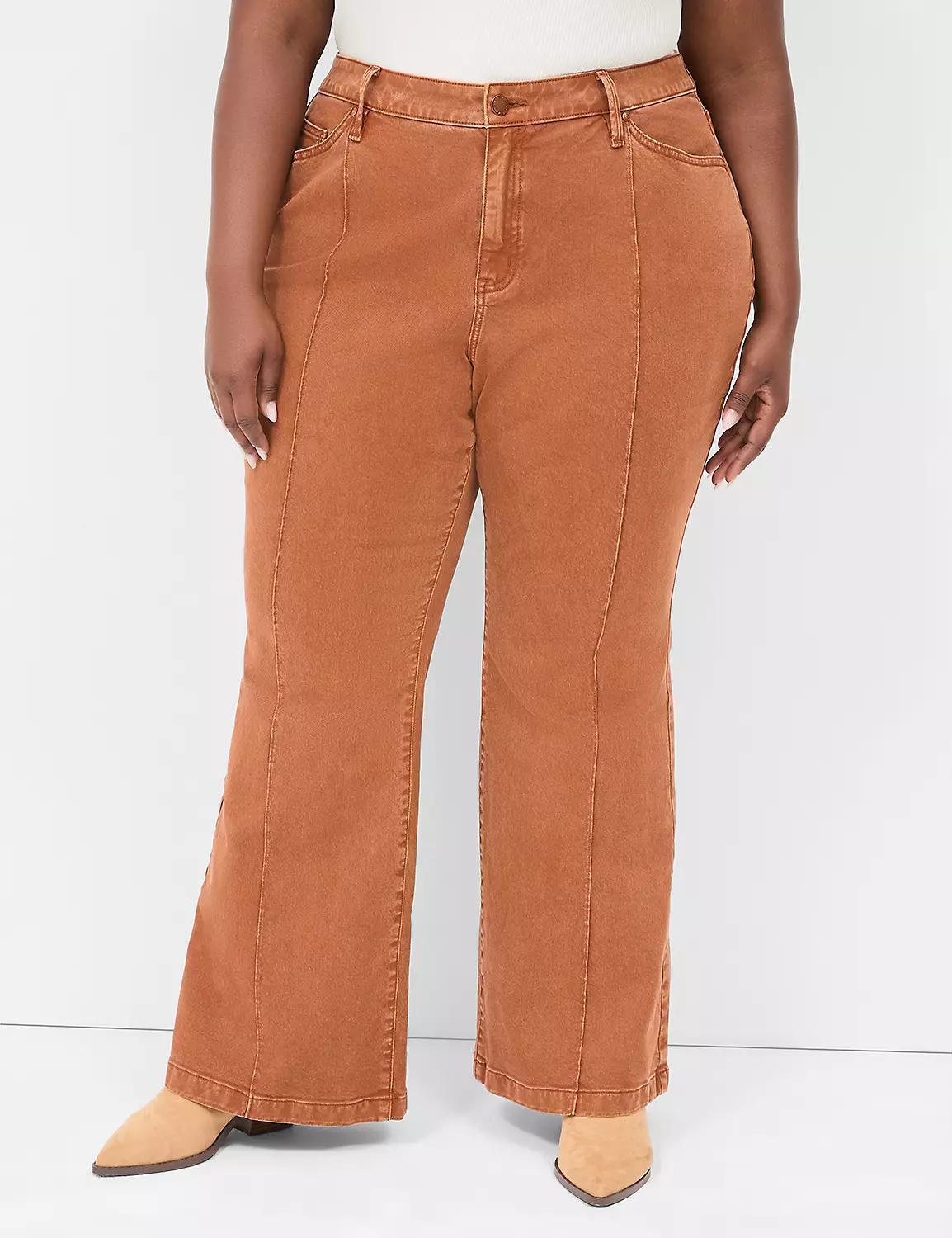 Signature Fit Front-Seam Color Flare Jean Product Image