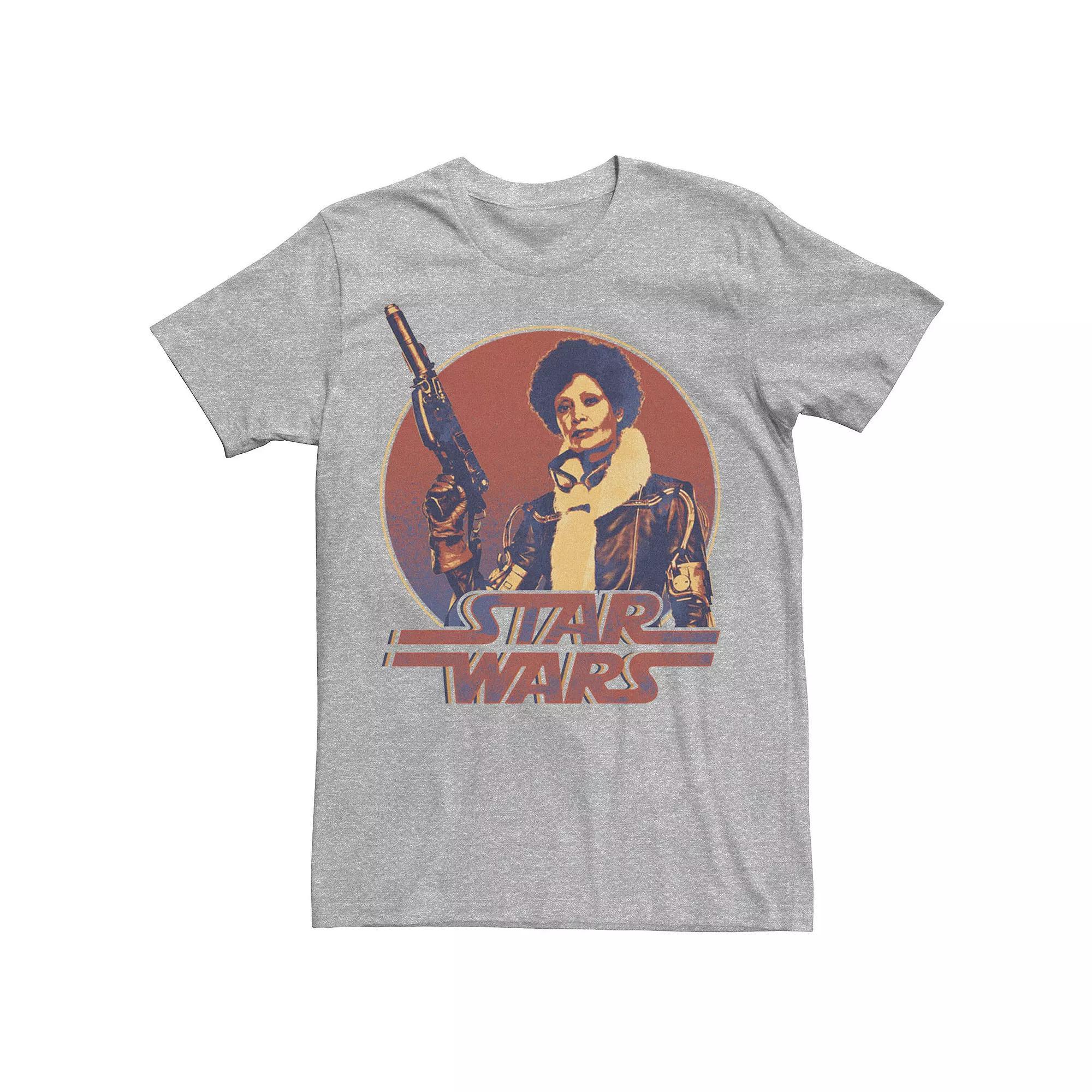 Men's Star Wars Han Solo Movie Val Retro Circle Tee, Size: Medium, Athletic Grey Product Image