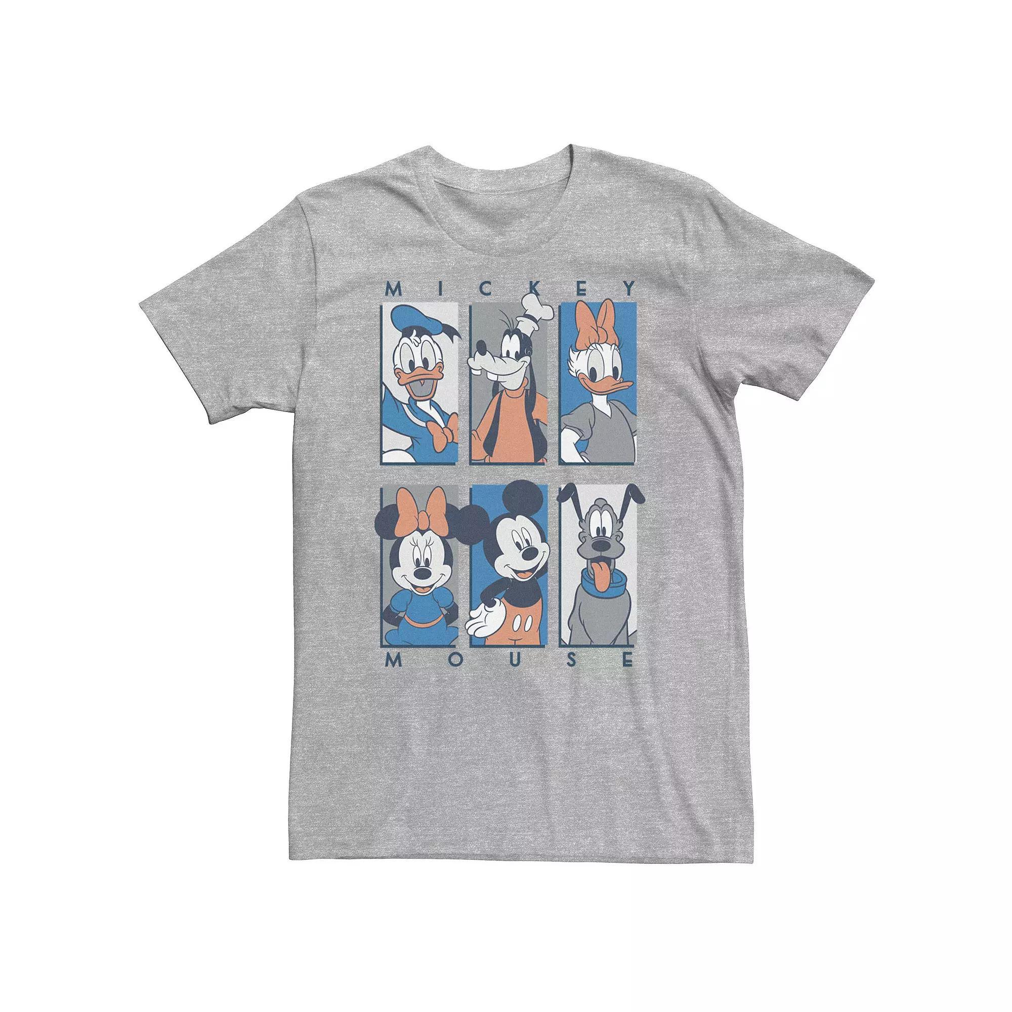 Men's Disney Princesses Stacked Names Tee, Size: Medium, Athletic Grey Product Image