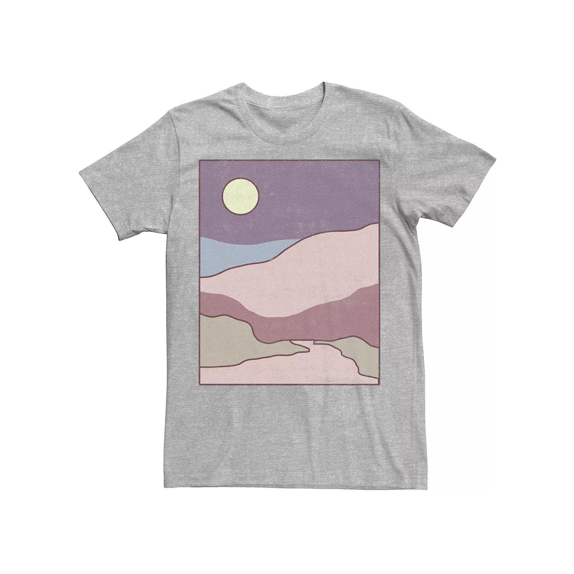 Mens Minimal Landscape Tee Athletic Grey Product Image