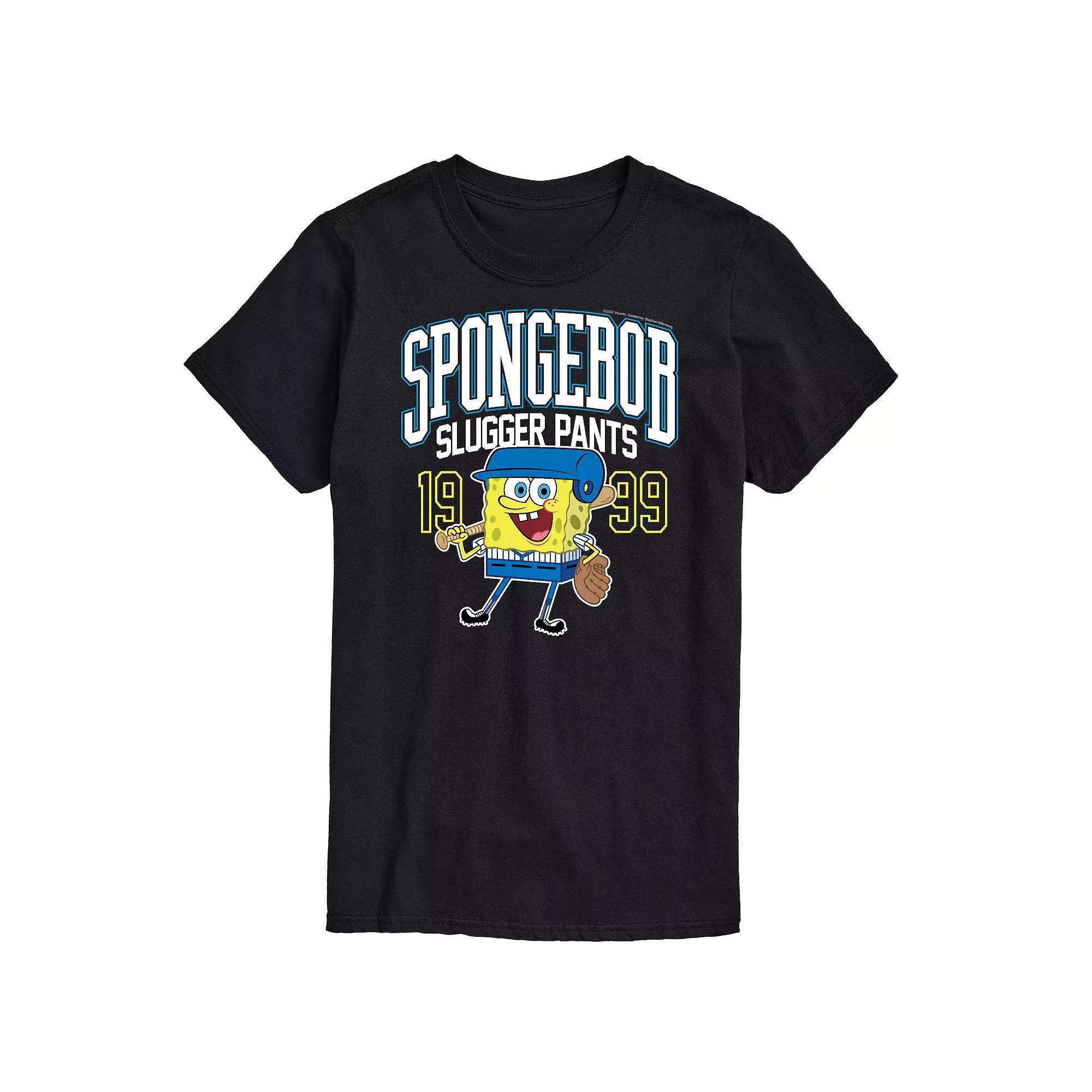 Big & Tall Nickelodeon SpongeBob Squarepants Slugger Graphic Tee, Mens Product Image