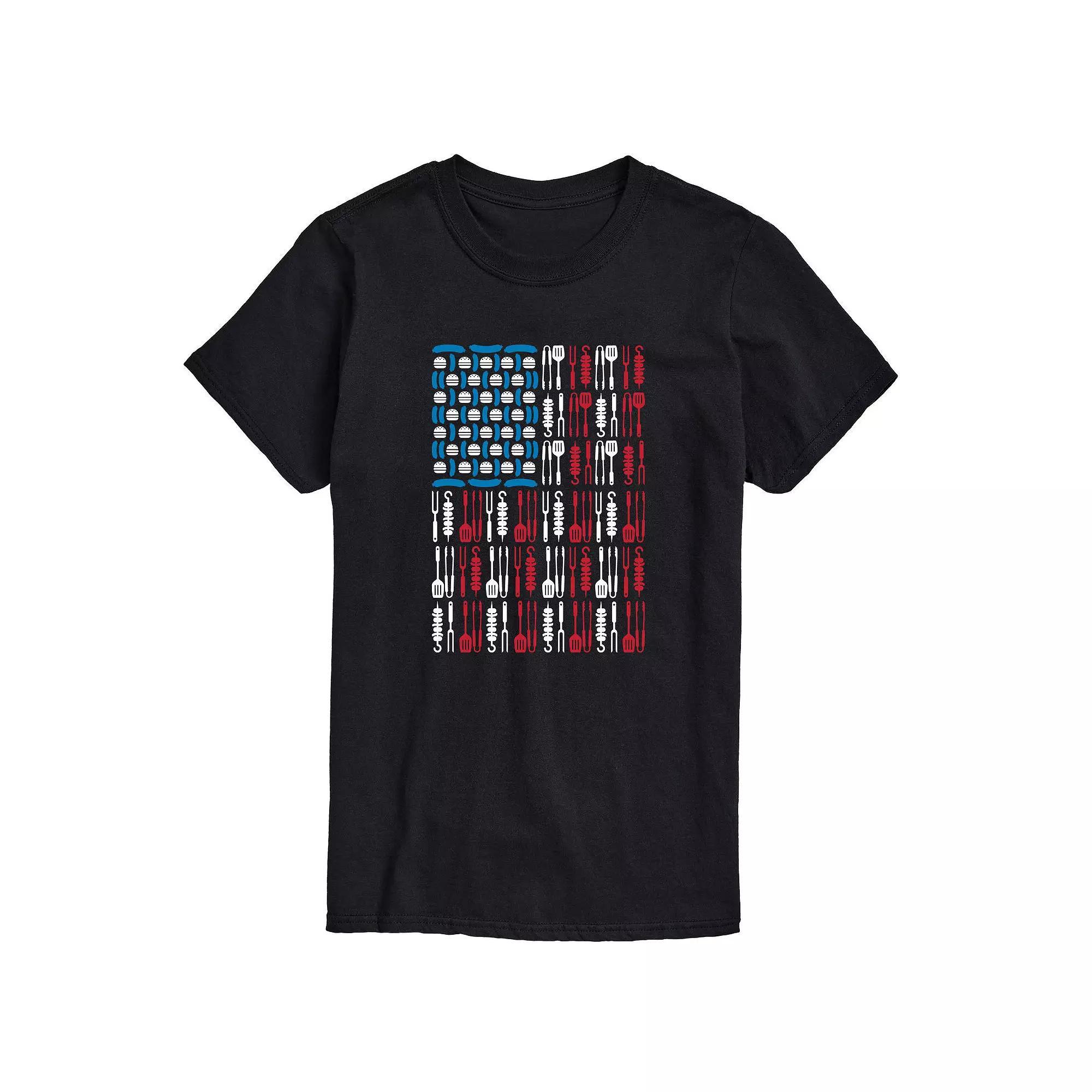 Mens Grill Tools USA Flag Tee Product Image