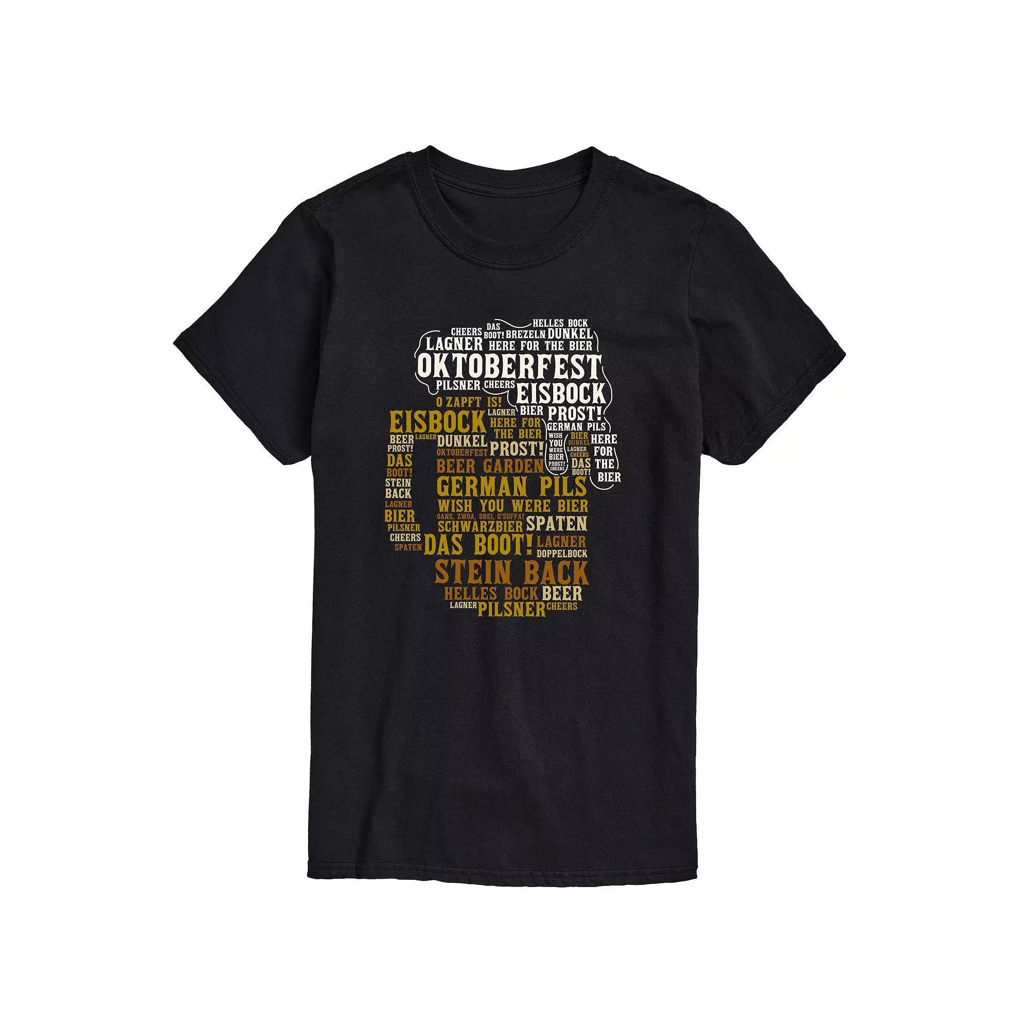 Men's Oktoberfest Stein Tee, Size: XXL, Black Product Image