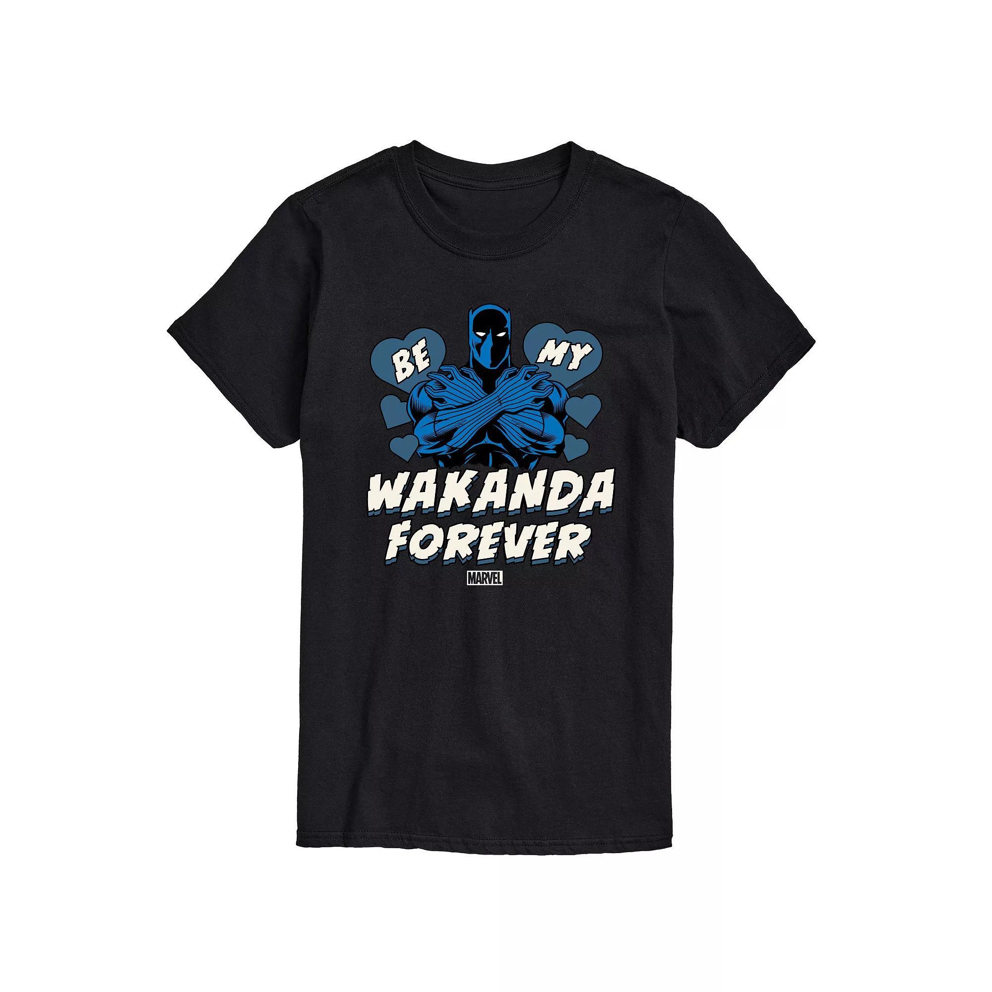 Mens Marvel Panther Be My Wakanda Forever Graphic Tee Product Image