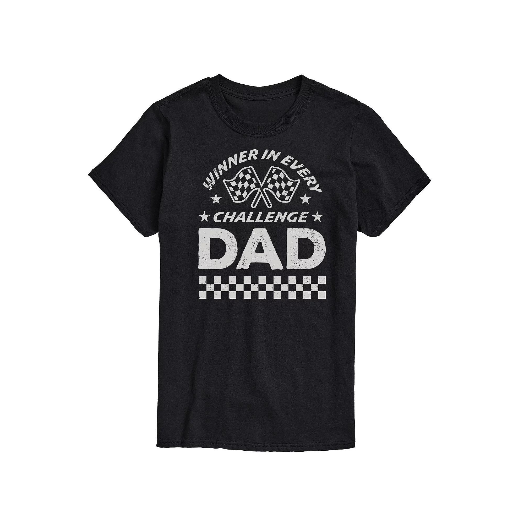 Big & Tall Winner In Every Challenge Dad Graphic Tee, Mens Product Image