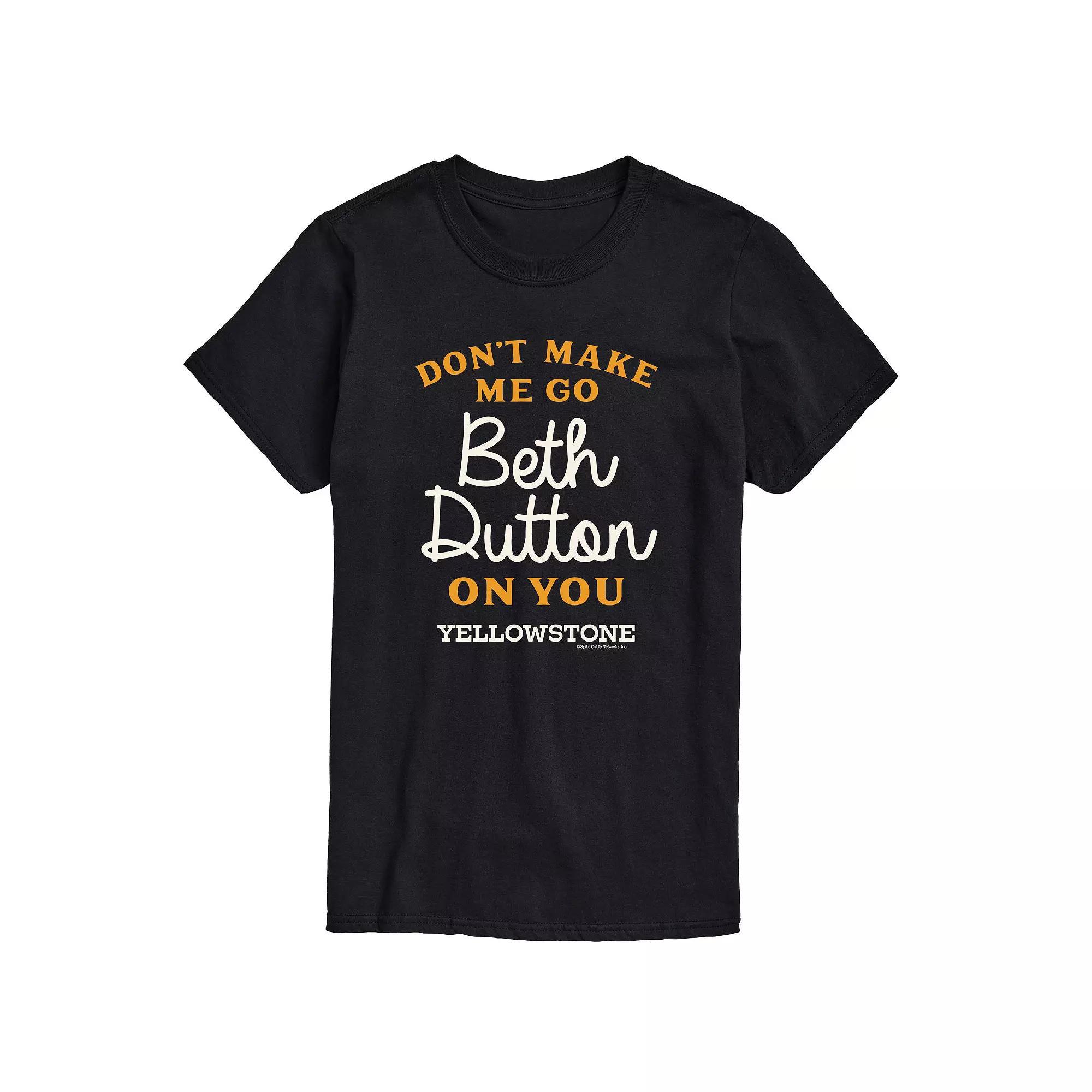 Big & Tall Yellowstone Beth Dutton Tee, Mens Product Image