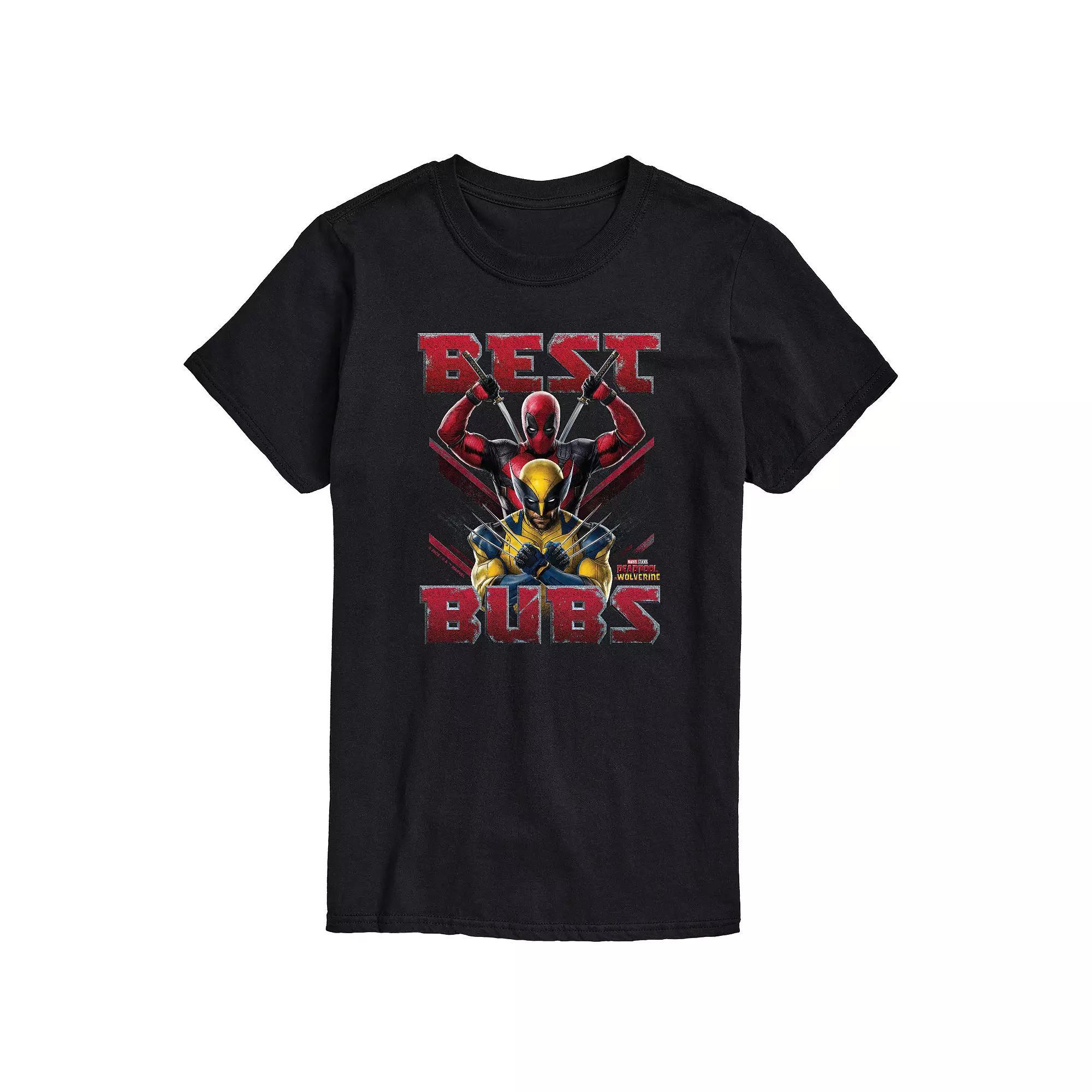 Mens Marvel Deadpool & Wolverine Best Bubs Graphic Tee Product Image
