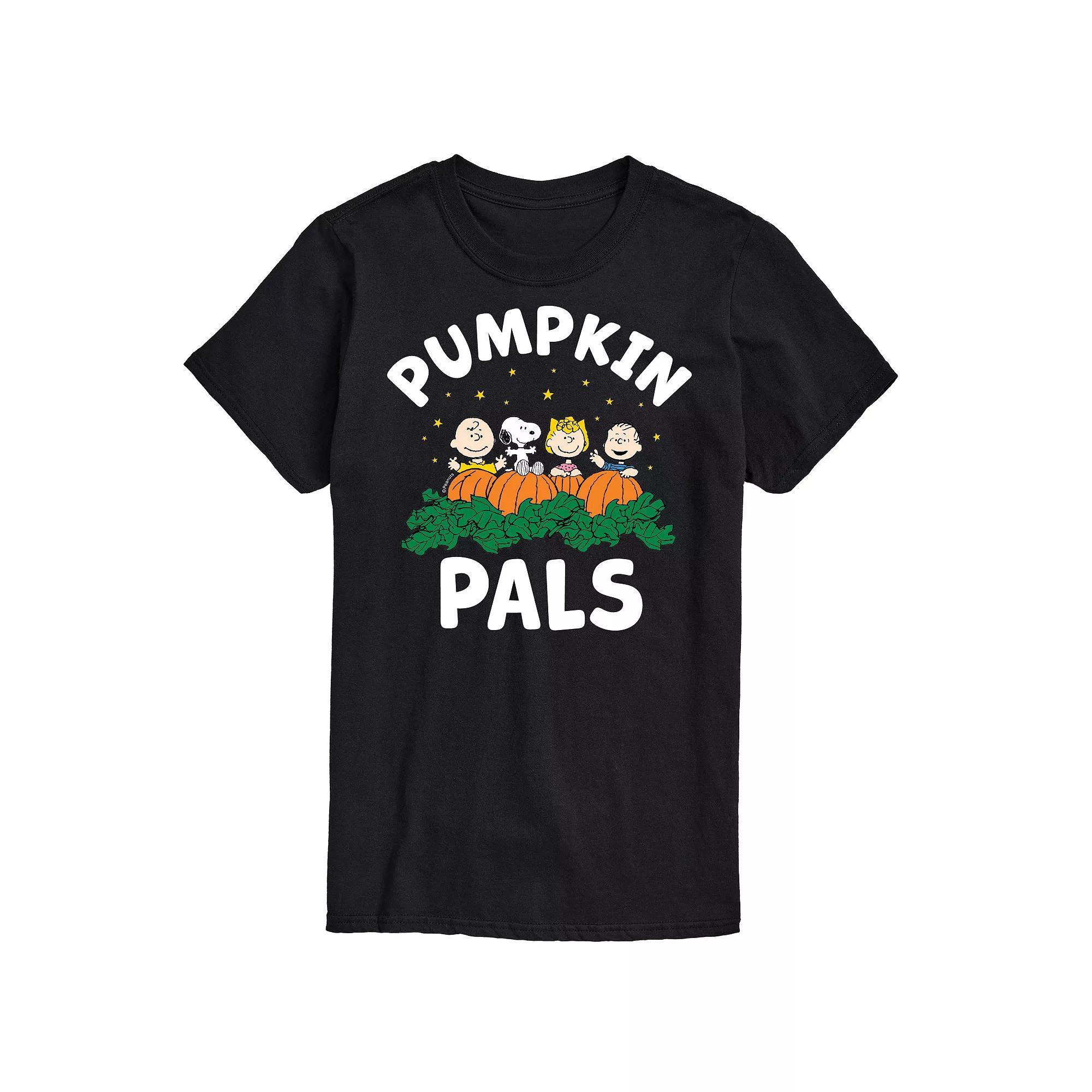 Big & Tall Peanuts Pumpkin Pals Tee, Men's, Size: Large Tall, Black Product Image
