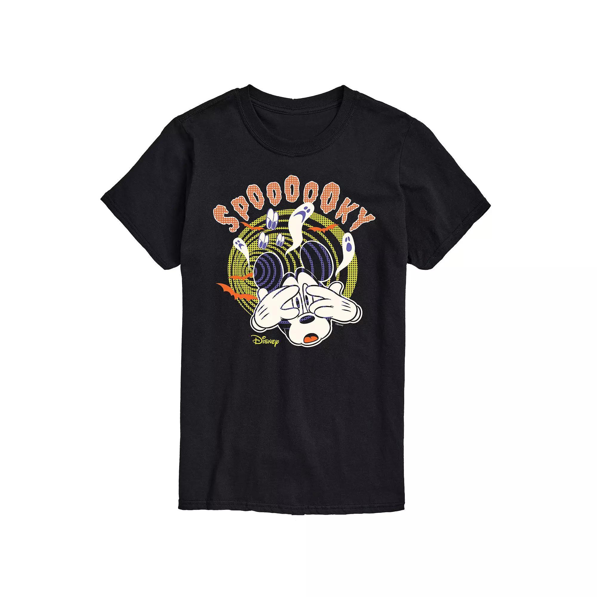 Disneys Big & Tall Mickey Spooky Glow Graphic Tee, Mens Product Image