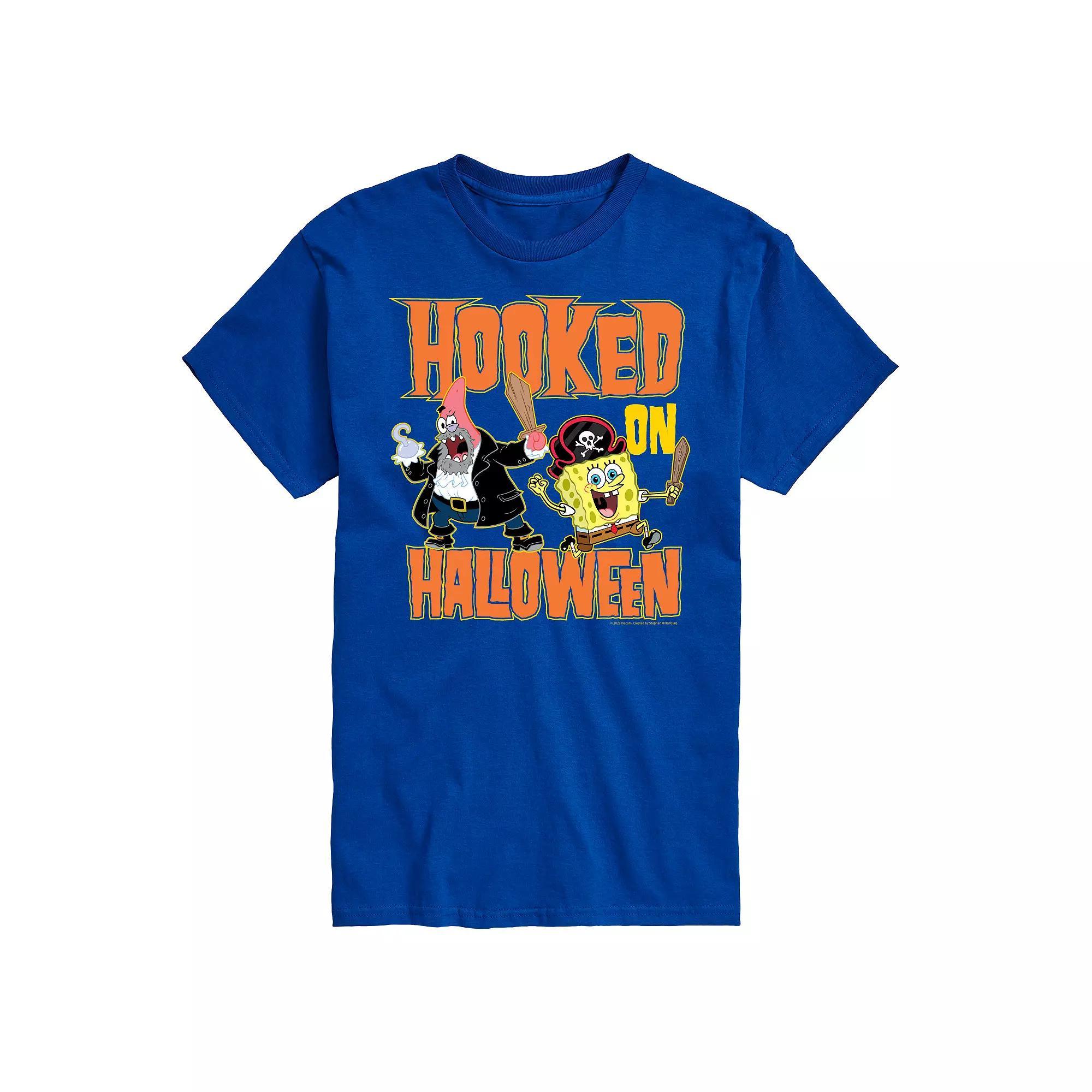 Big & Tall Spongebob Hooked On Halloween Graphic Tee, Mens Product Image