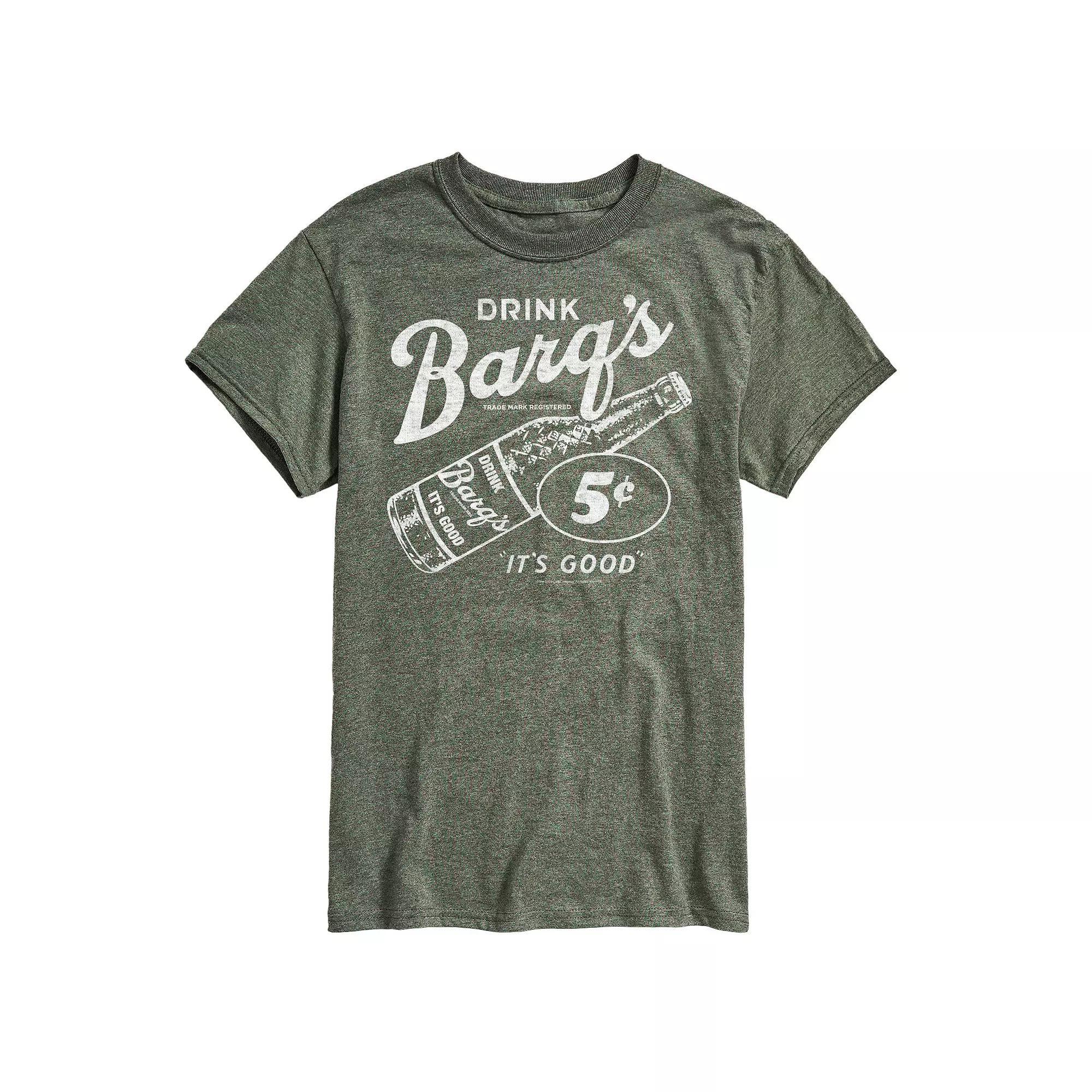 Mens Barqs Vintage Logo Graphic Tee Grey Green Product Image