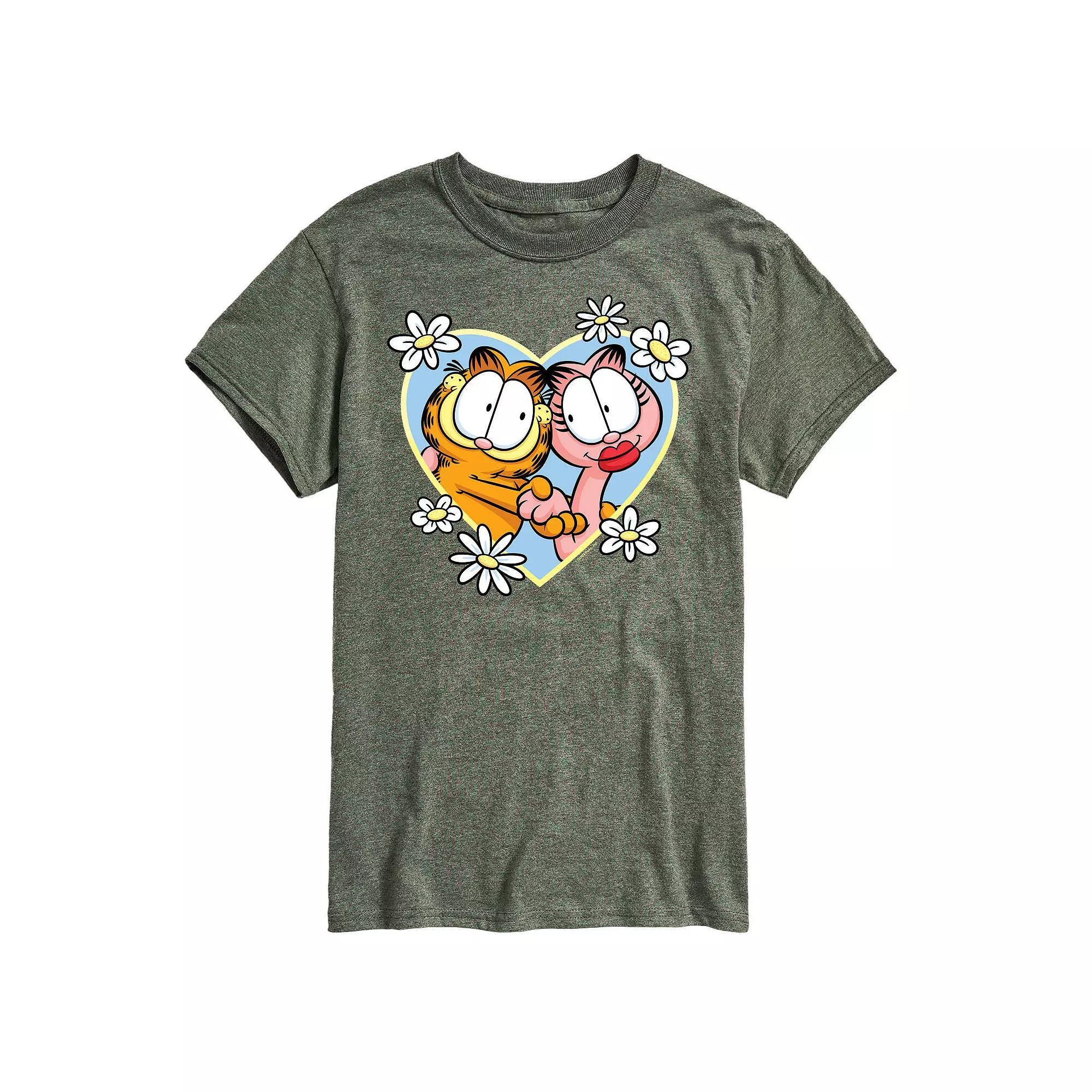 Mens Garfield Heart Graphic Tee Product Image