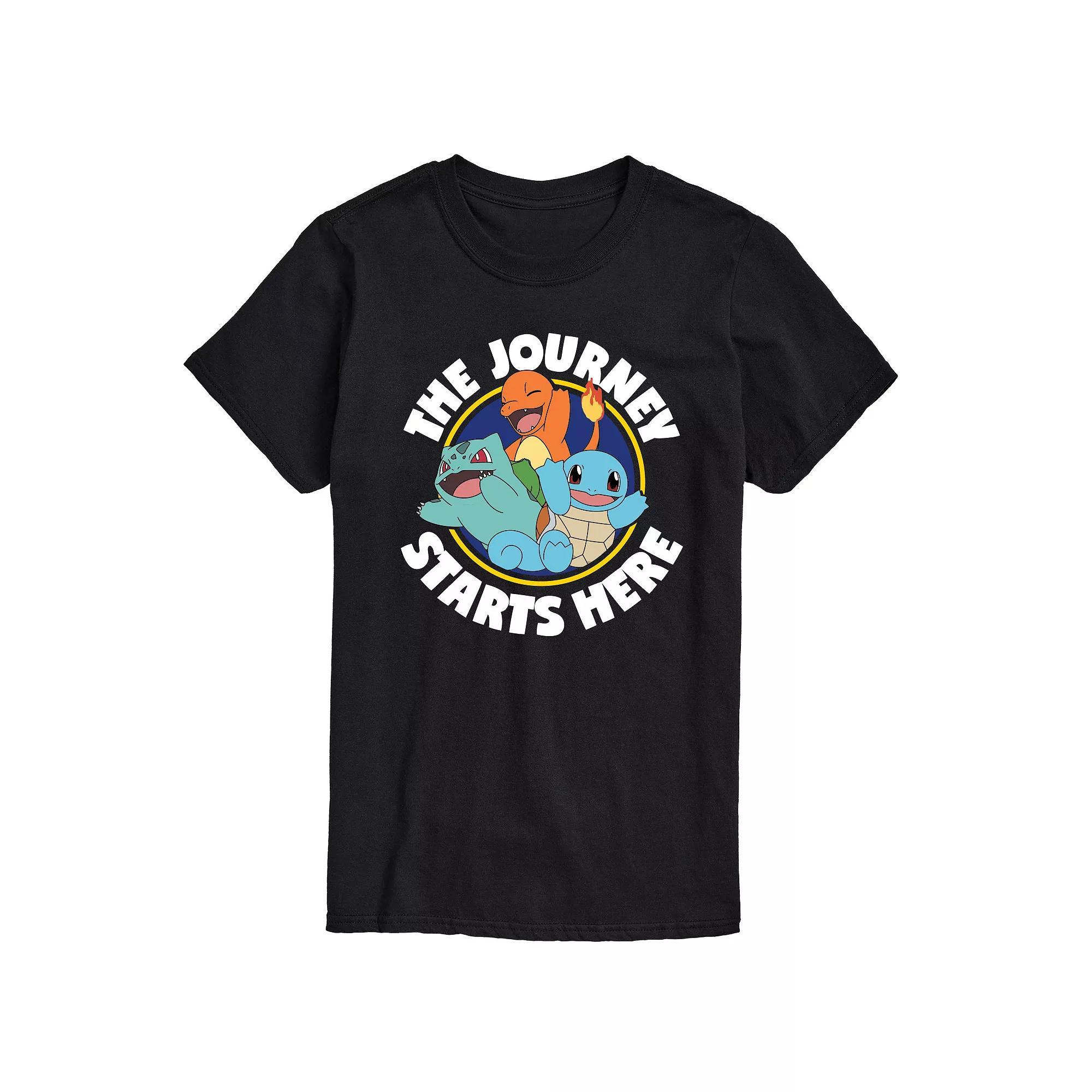 Mens Pokemon Journey Starts Tee Product Image