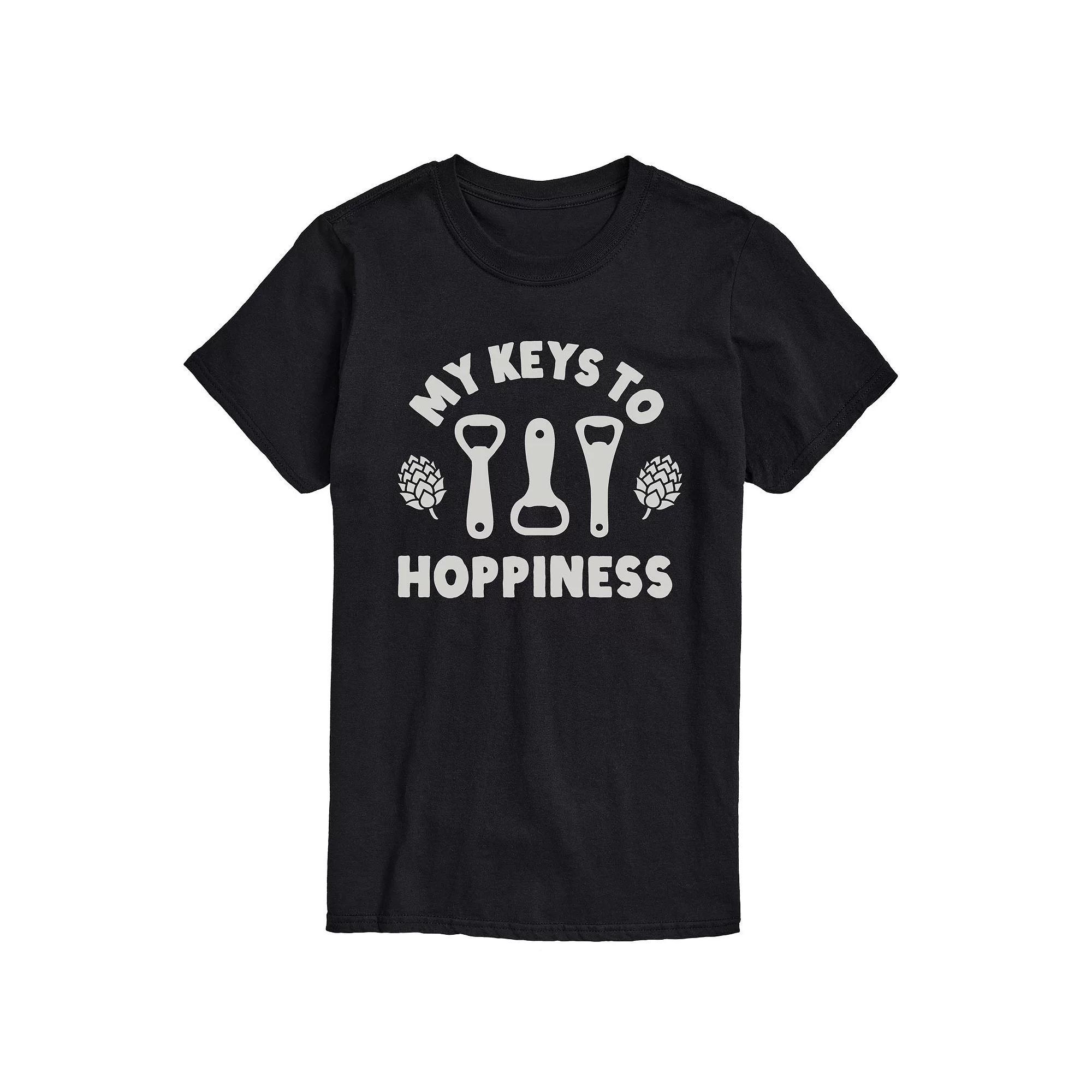 Big & Tall My Keys to Hoppiness Graphic Tee, Mens Product Image
