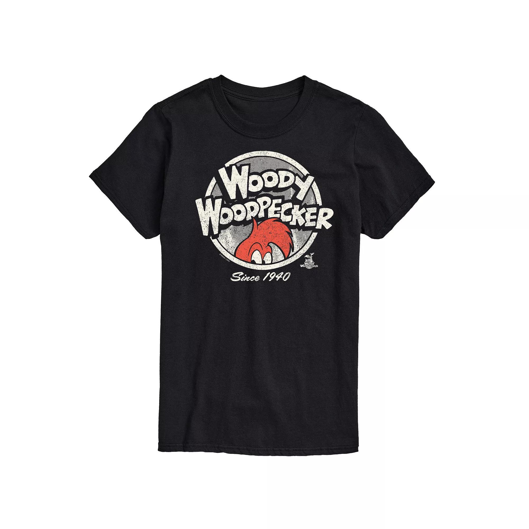 Big & Tall Woody Woodpecker Vintage Logo Graphic Tee, Mens Product Image