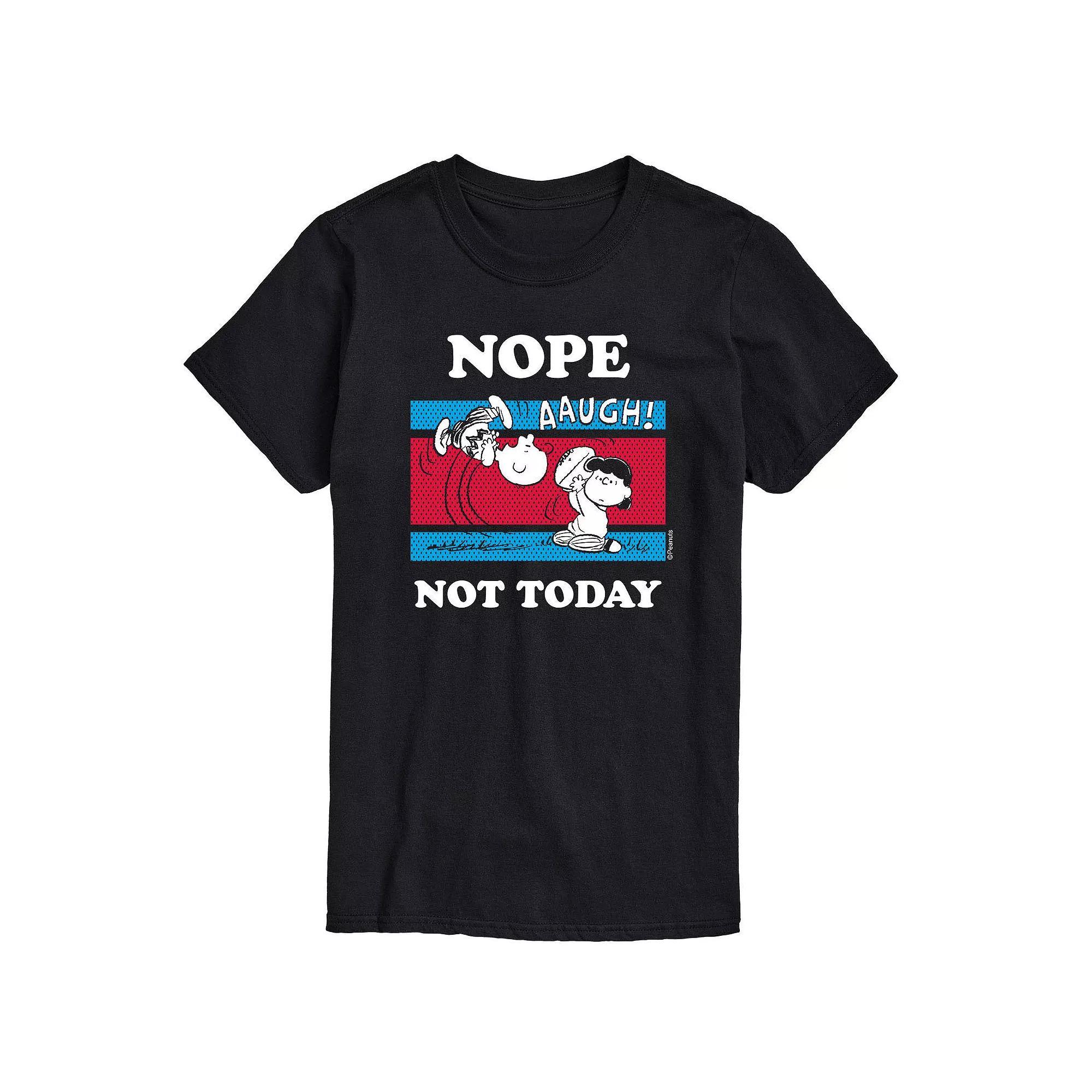 Mens Peanuts Nope Not Today Tee Product Image