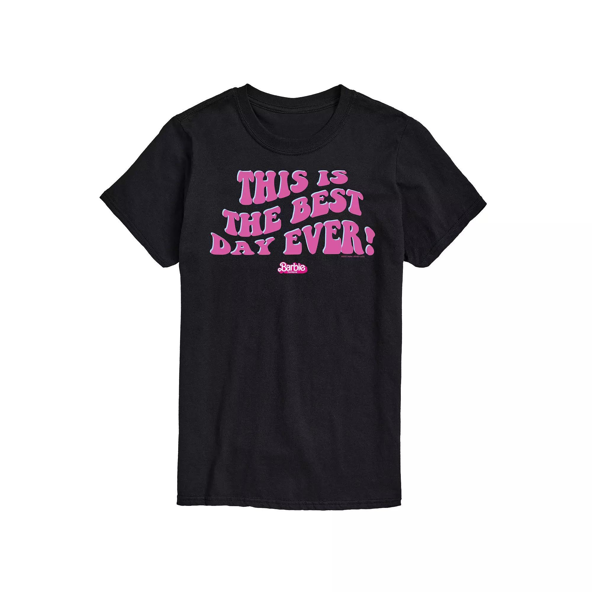 Men's Barbie Theatrical Best Day Ever Graphic Tee, Size: XL, Black Product Image