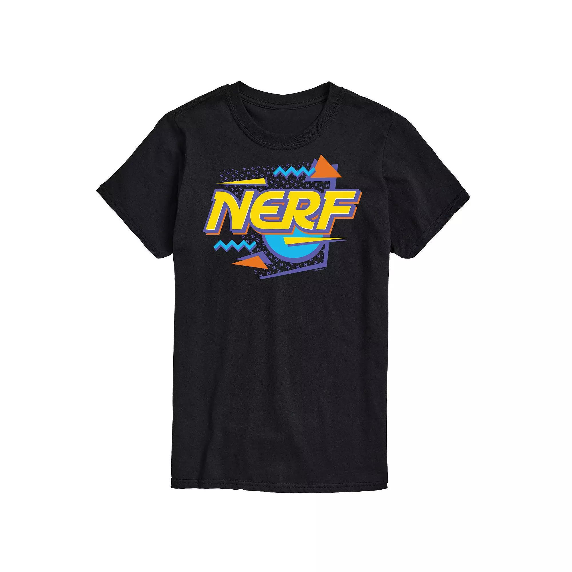 Big & Tall Nerf 90s Sprinkle Logo Graphic Tee, Mens Blue Product Image