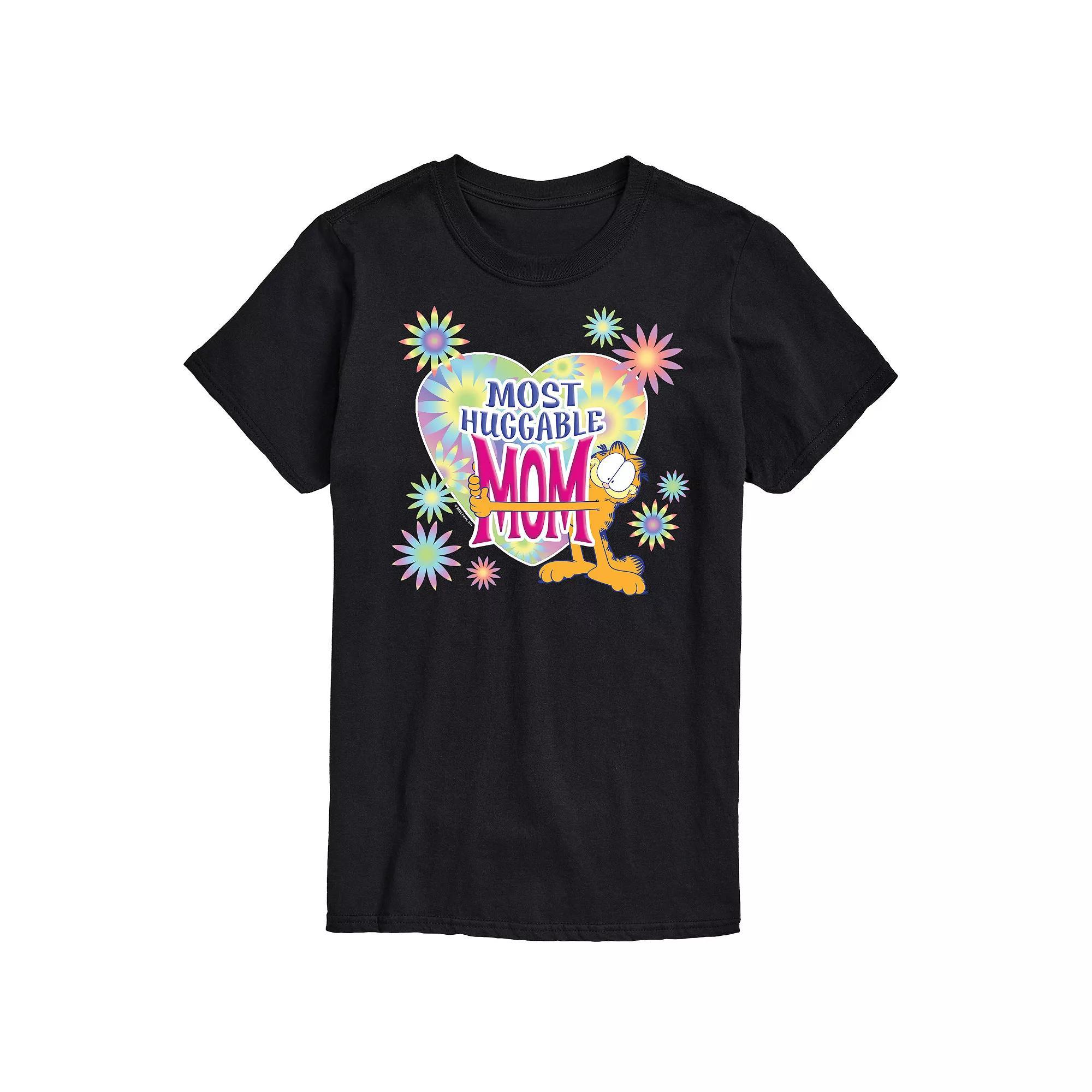 Big & Tall Garfield Most Huggable Mom Graphic Tee, Mens Blue Product Image