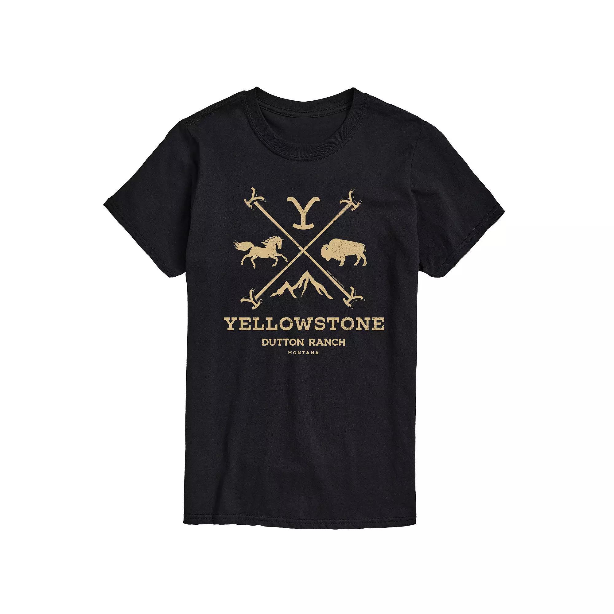 Big & Tall Yellowstone Iron Logo Graphic Tee, Mens Product Image