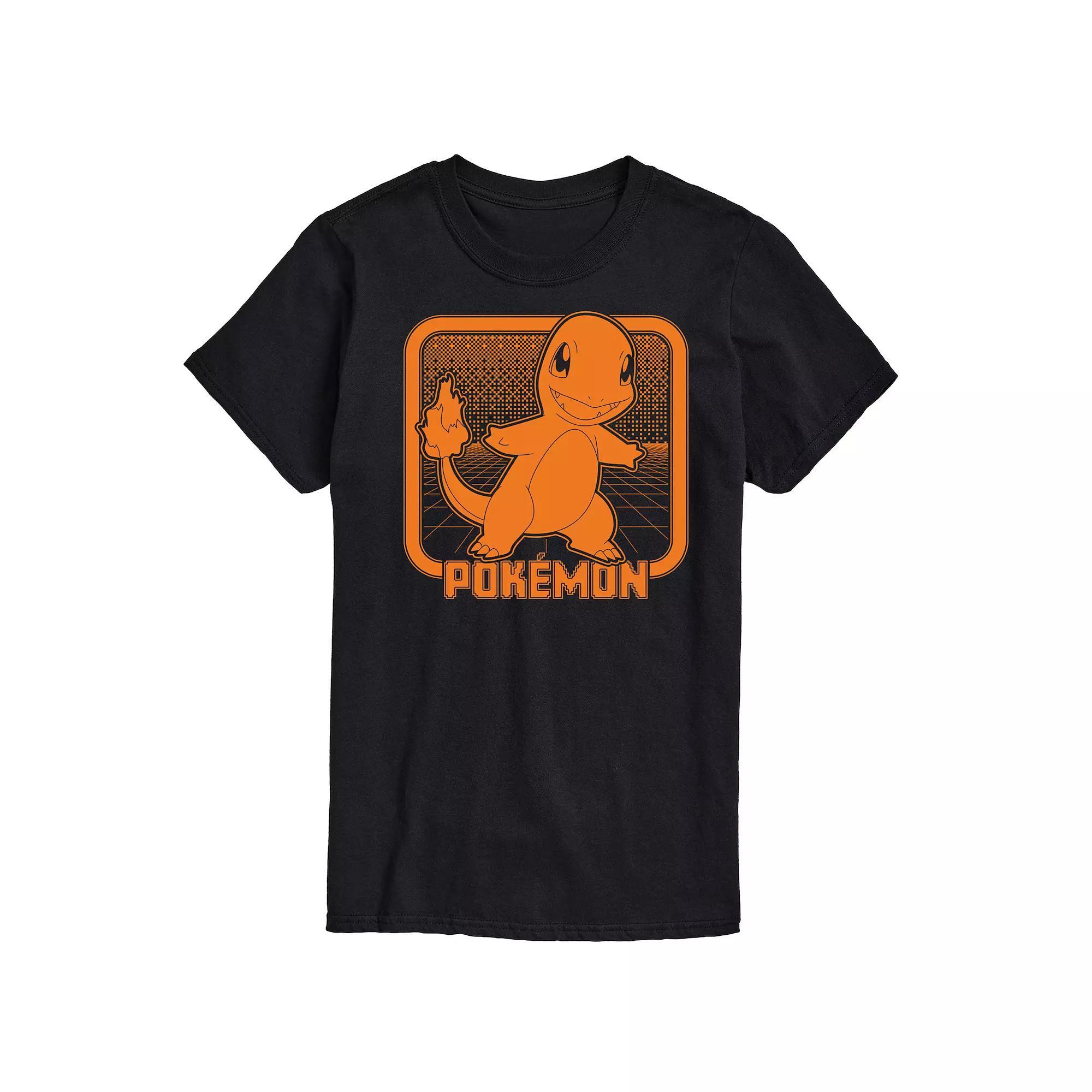 Mens Pokemon Retro Charmander Graphic Tee Product Image