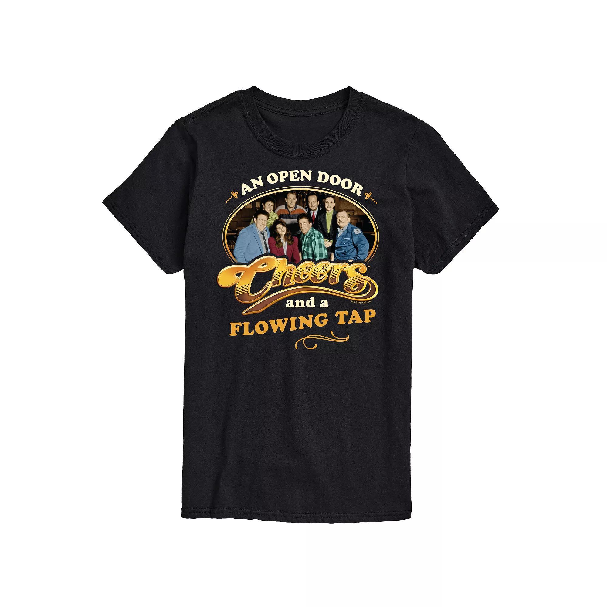 Men's Rainbow Pride Graphic Tee, Size: XL, Black Product Image