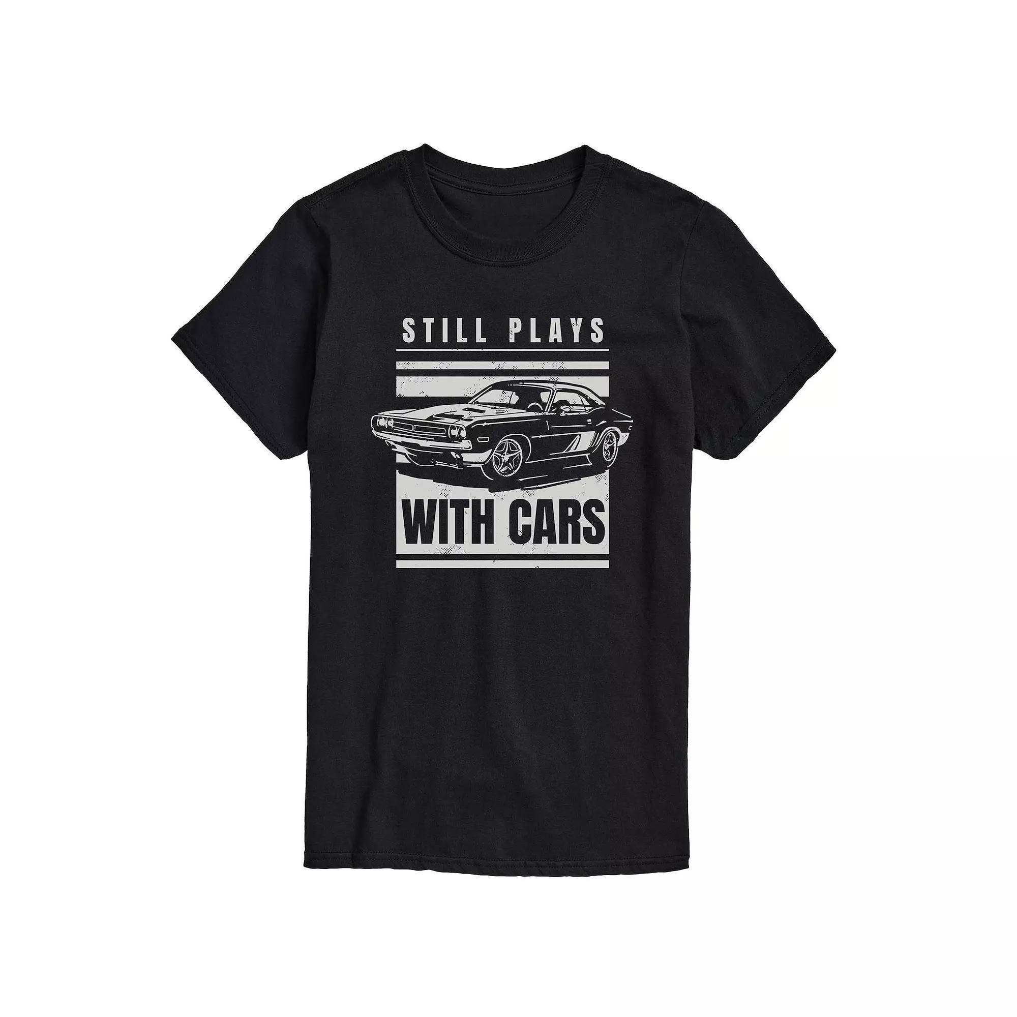 Men's Still Plays With Cars Tee, Size: Medium, Black Product Image