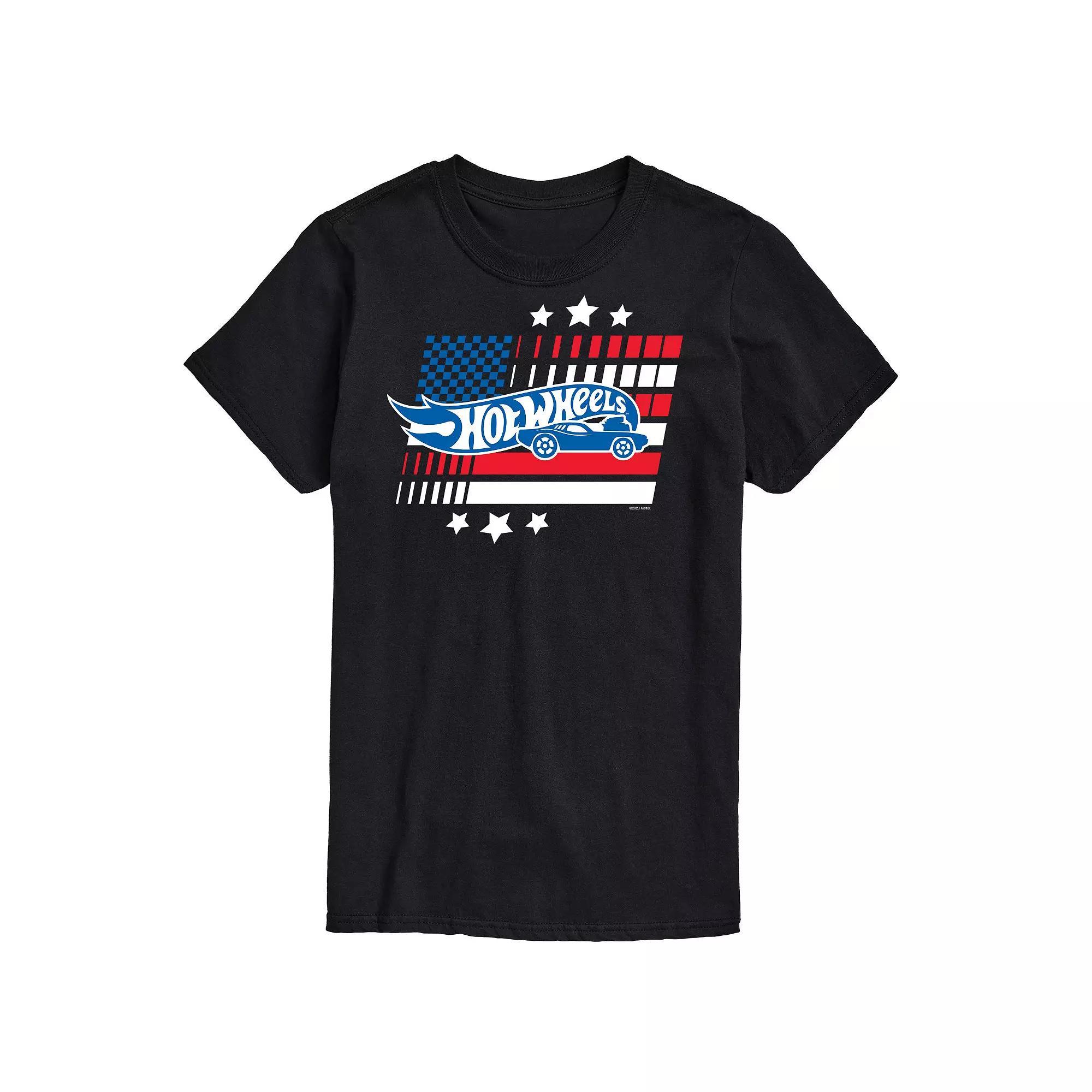 Mens Hot Wheels Logo Flay Graphic Tee Product Image