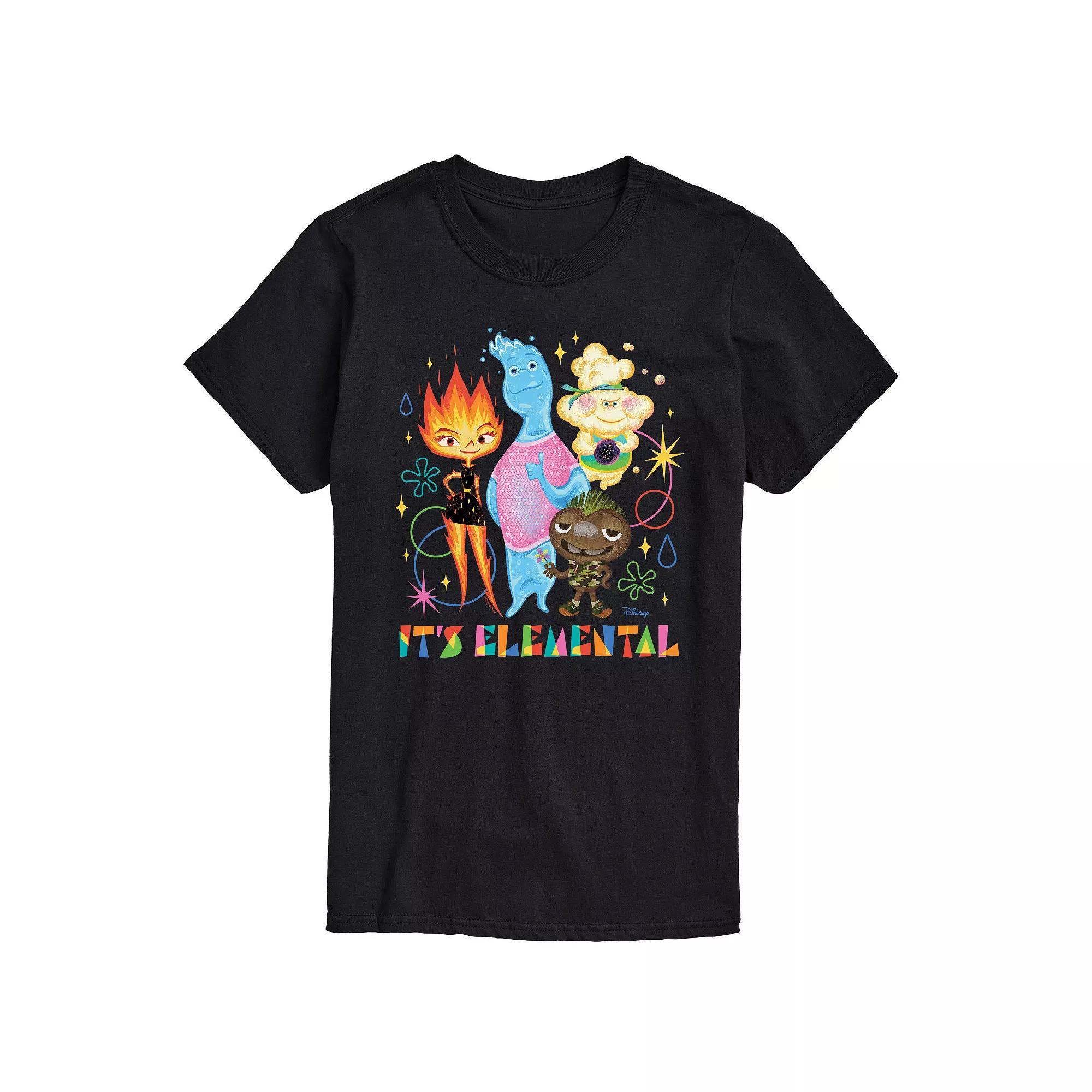 Disneys Elemental Big & Tall Its Elemental Graphic Tee, Mens Product Image