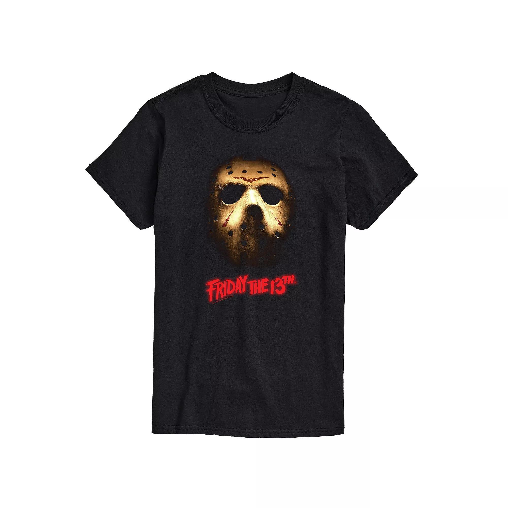 Big & Tall Friday The 13th Dark Mask Graphic Tee, Men's, Size: XL Tall, Black Product Image