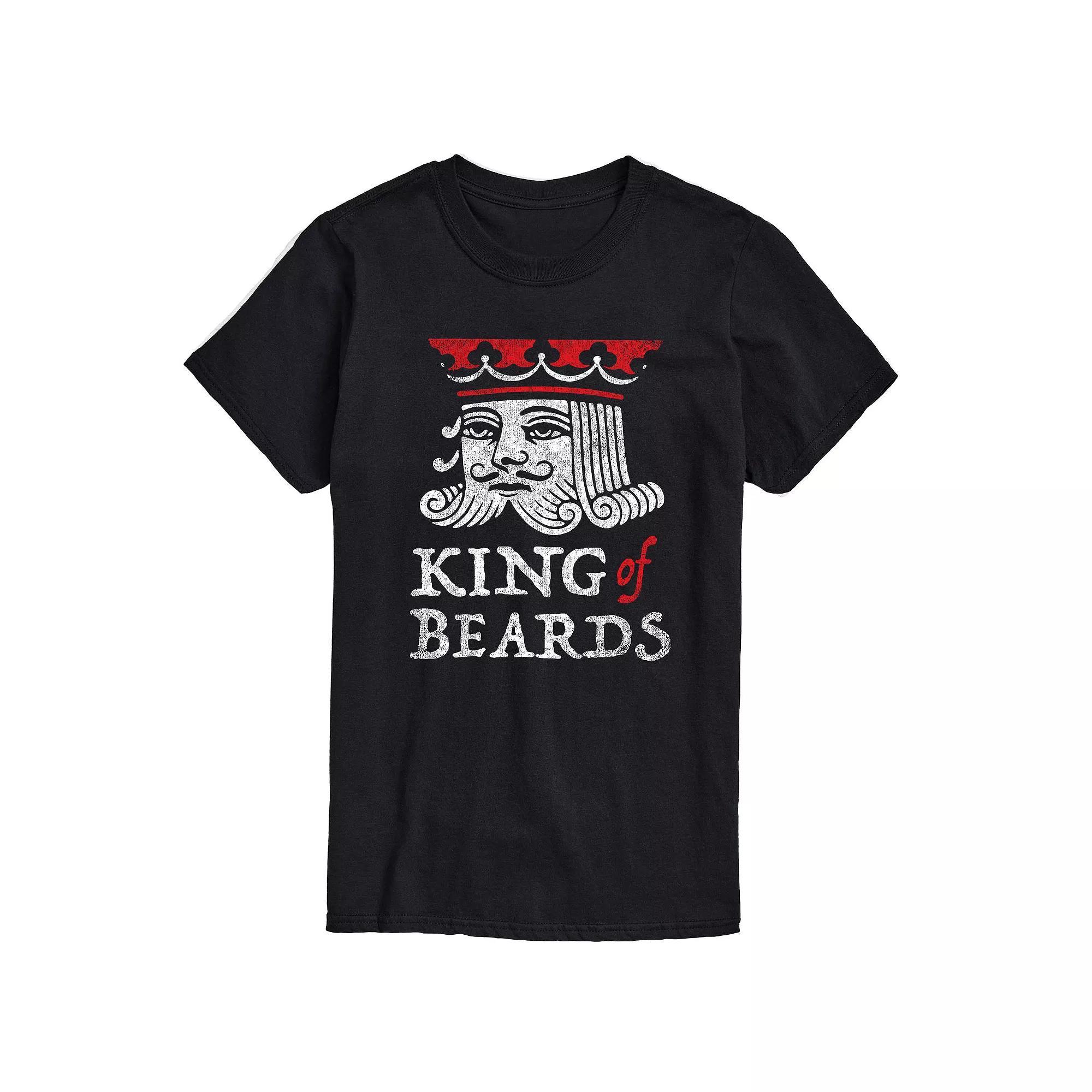 Big & Tall King of Beards Graphic Tee, Mens Product Image
