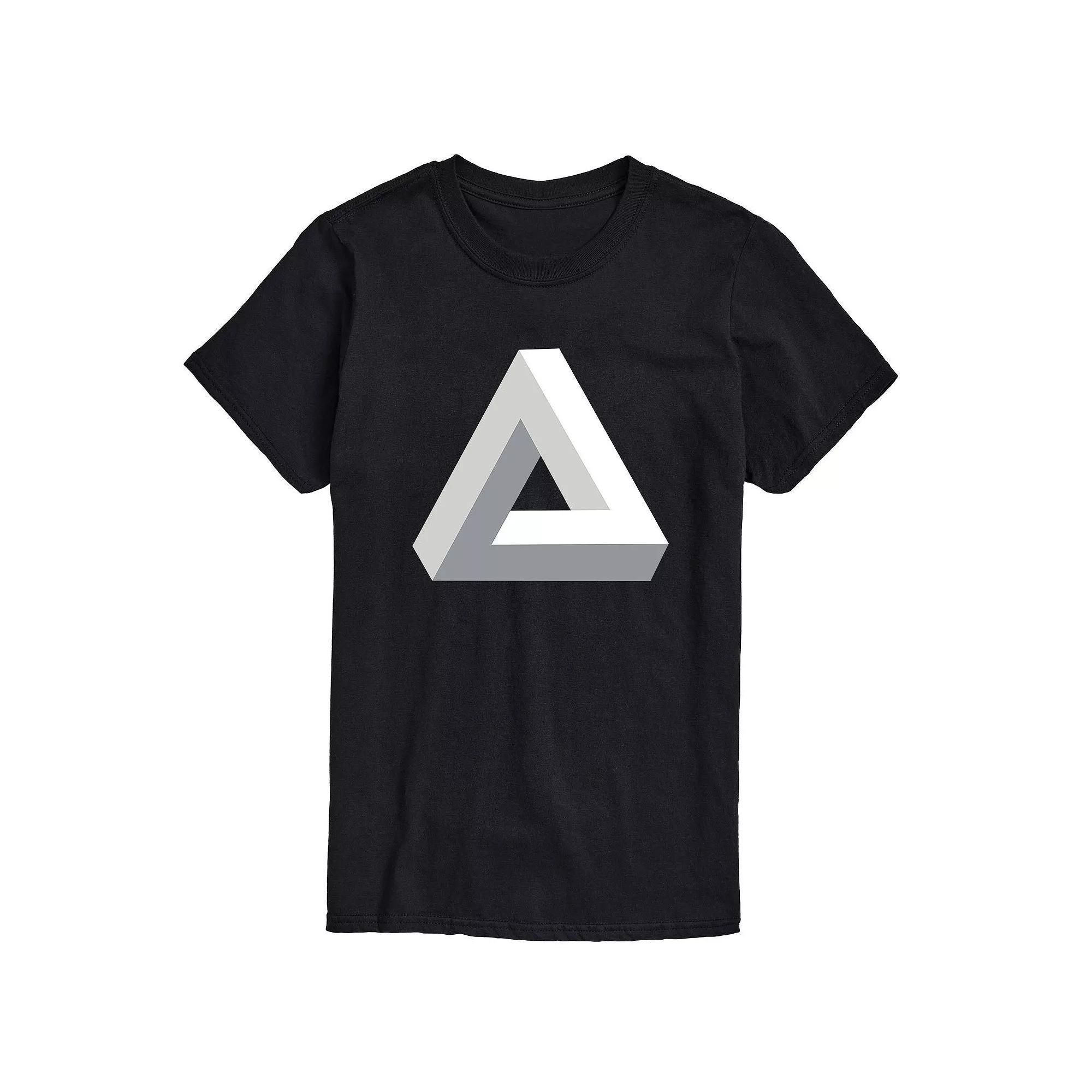 Men's Triangle Illusion Tee, Size: XL, Black Product Image